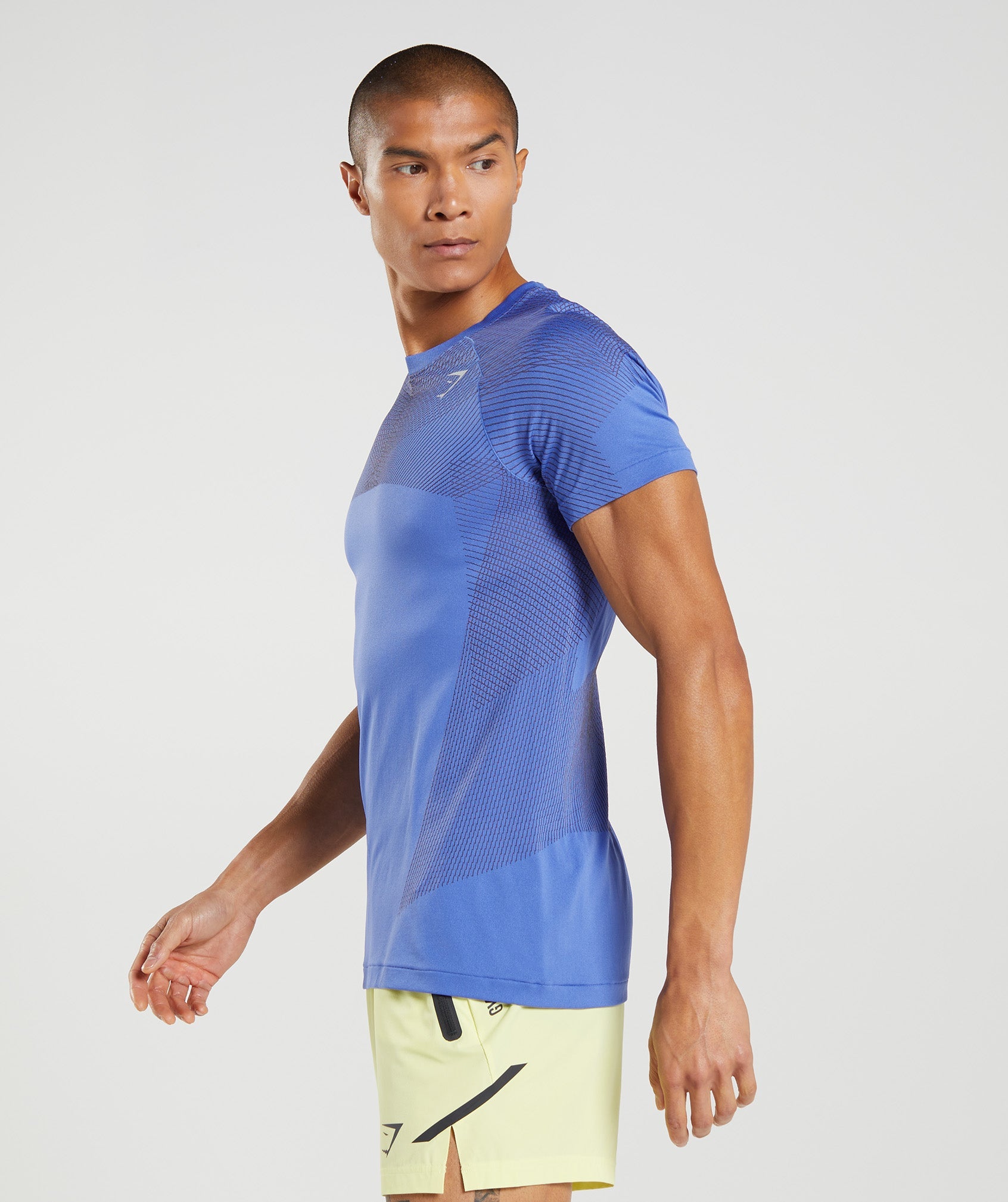 Apex Seamless T-Shirt in Court Blue/Onyx Grey - view 3