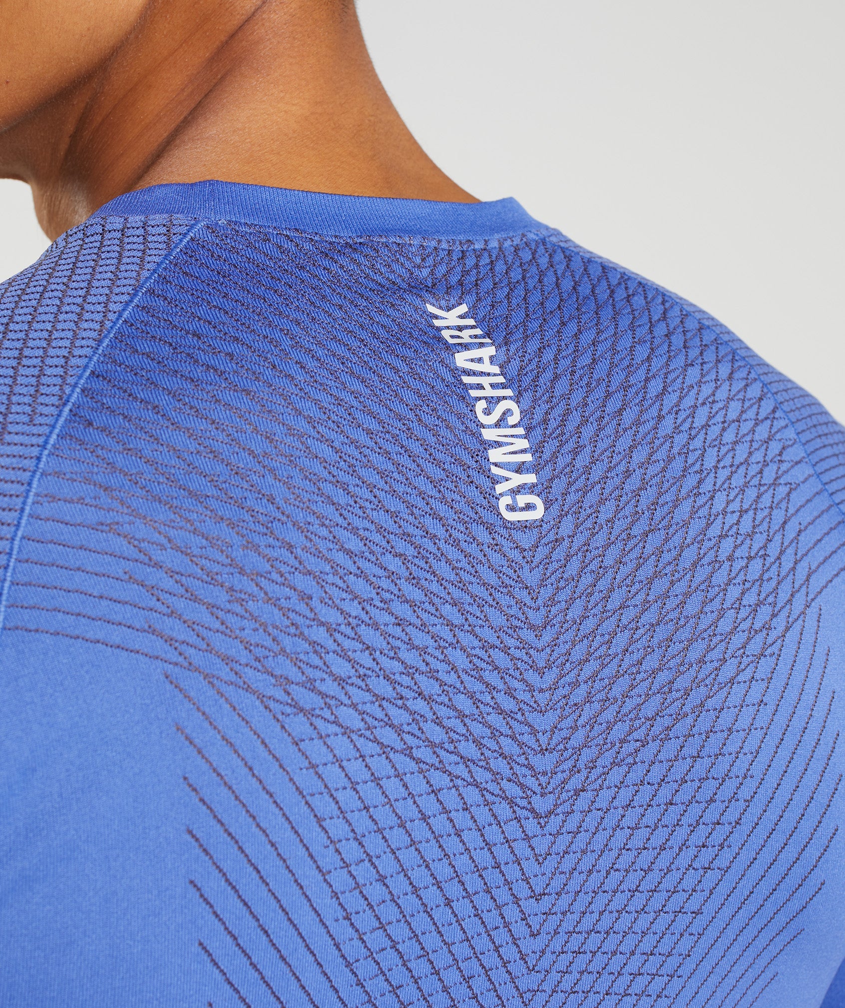 Apex Seamless T-Shirt in Court Blue/Onyx Grey - view 5