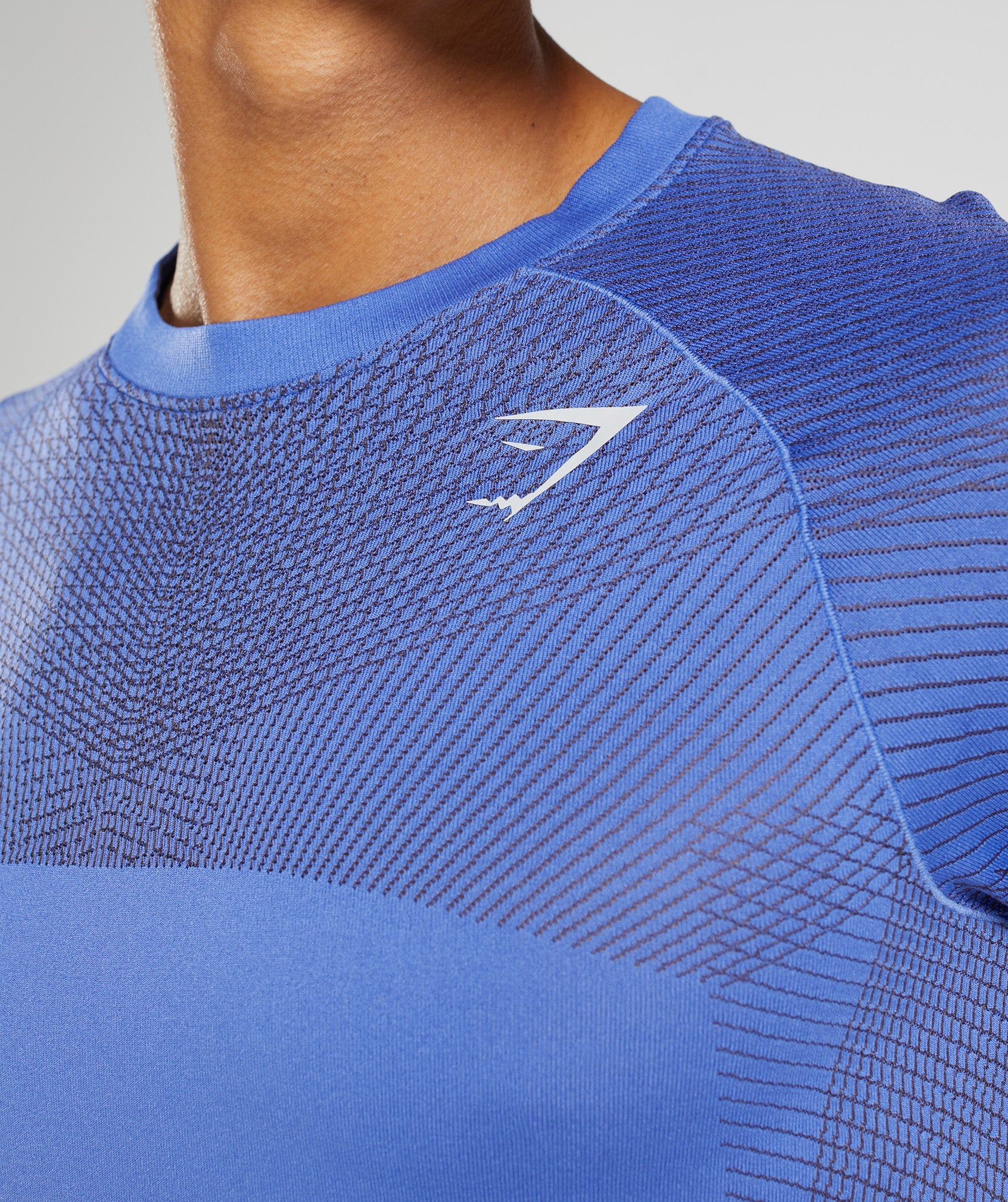 Apex Seamless T-Shirt in Court Blue/Onyx Grey - view 6