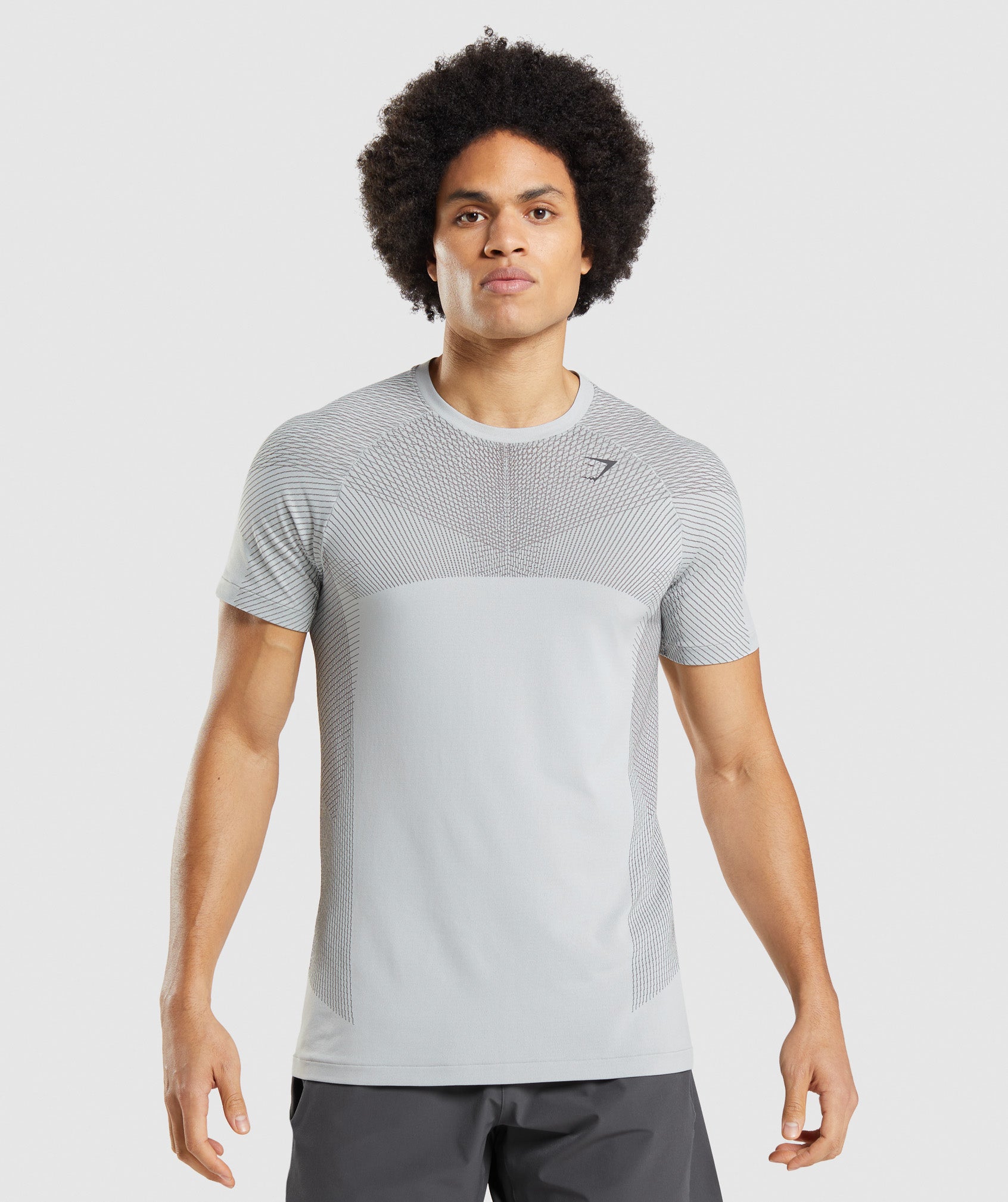 Apex Seamless T-Shirt in Light Grey/Onyx Grey - view 1