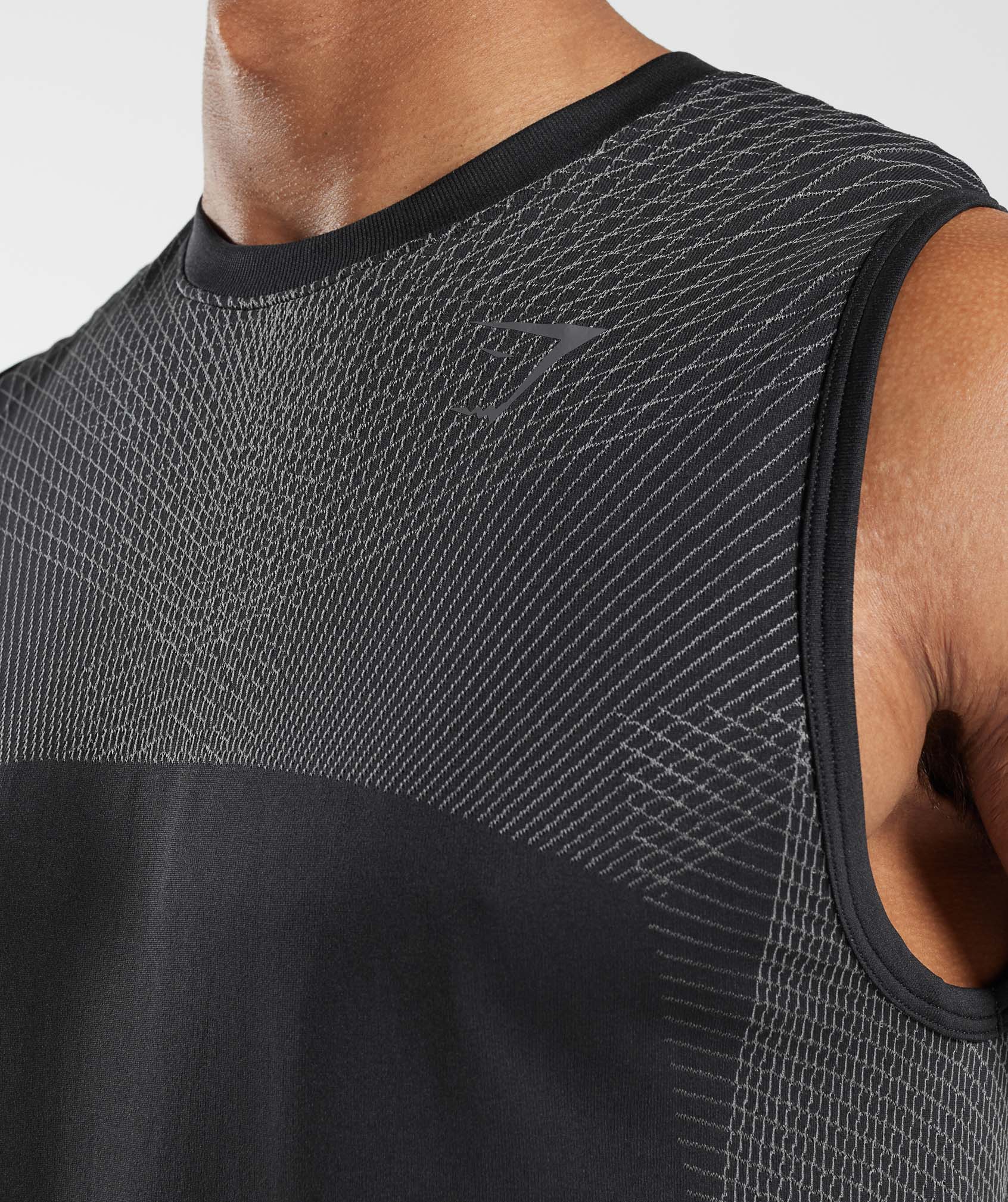 Gymshark Apex Seamless Tank - Onyx Grey/Black