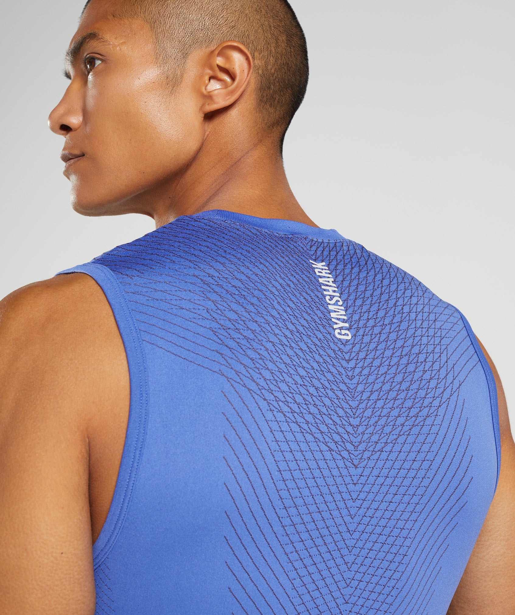 Apex Seamless Tank in Court Blue/Onyx Grey - view 5