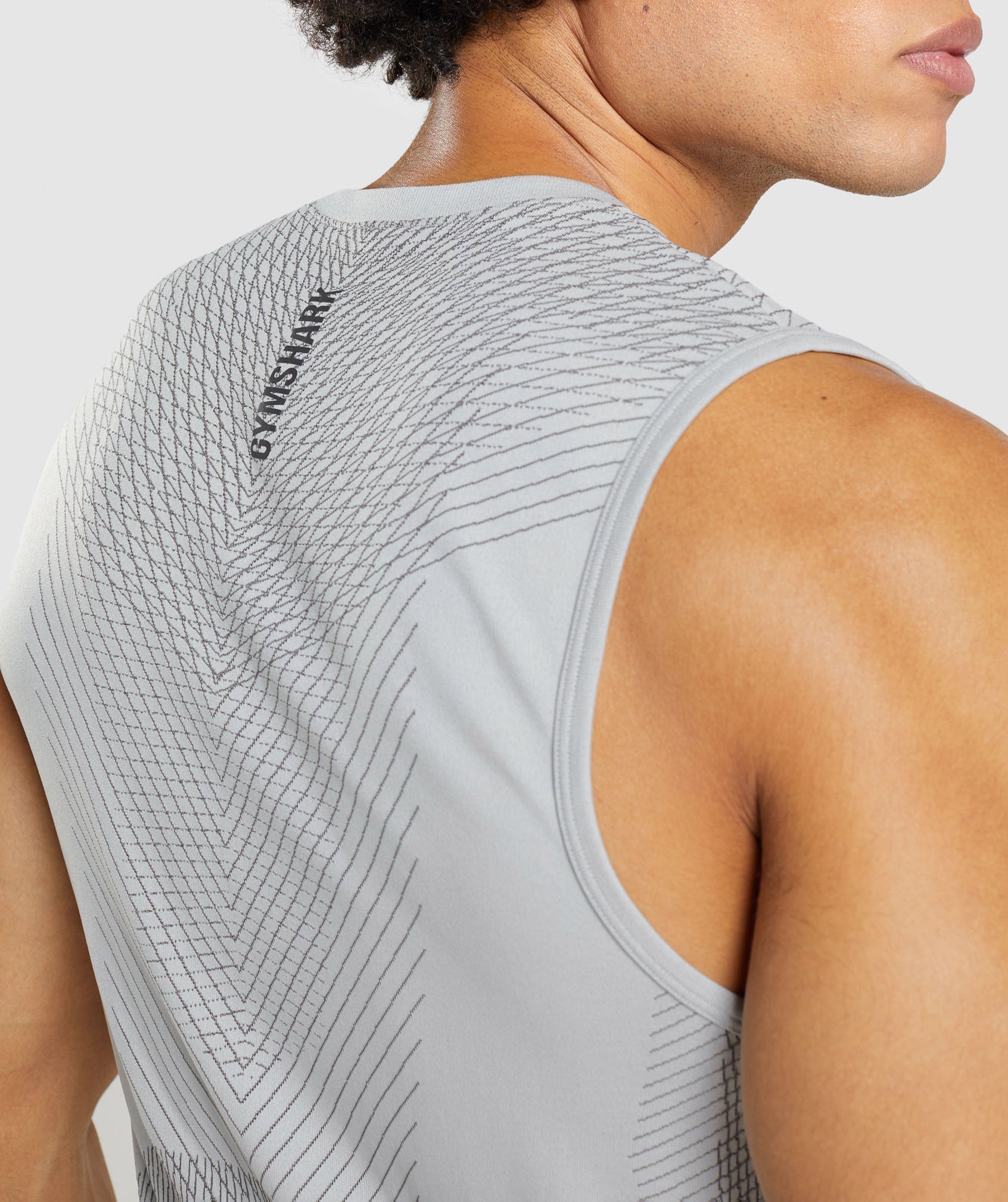 Apex Seamless Tank in Light Grey/Onyx Grey - view 5