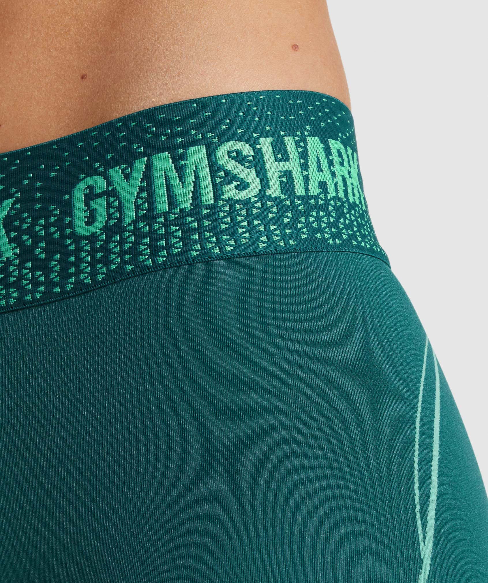Apex Seamless Low Rise Shorts in Teal - view 6