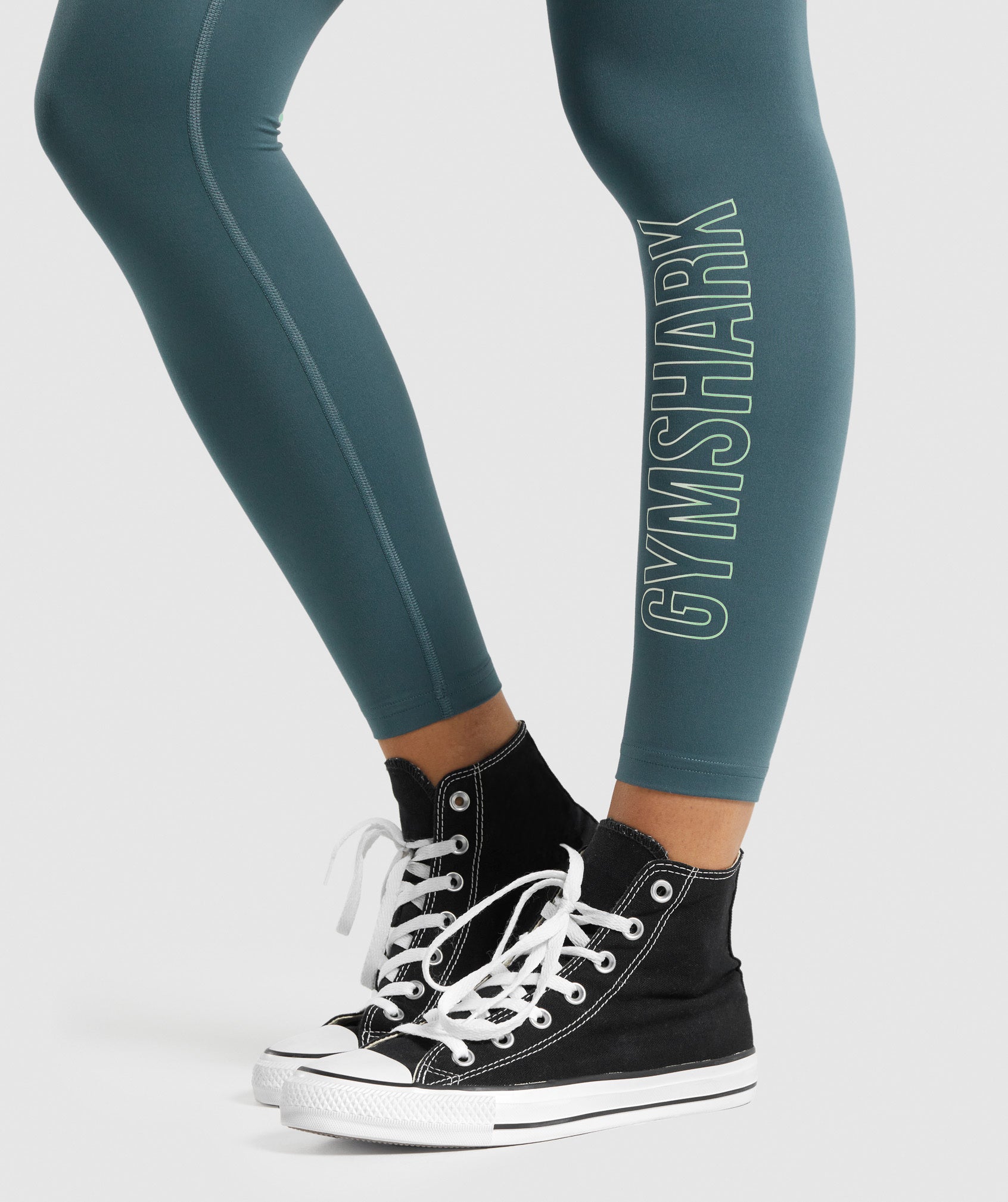 Training Graphic Leggings in Teal - view 6