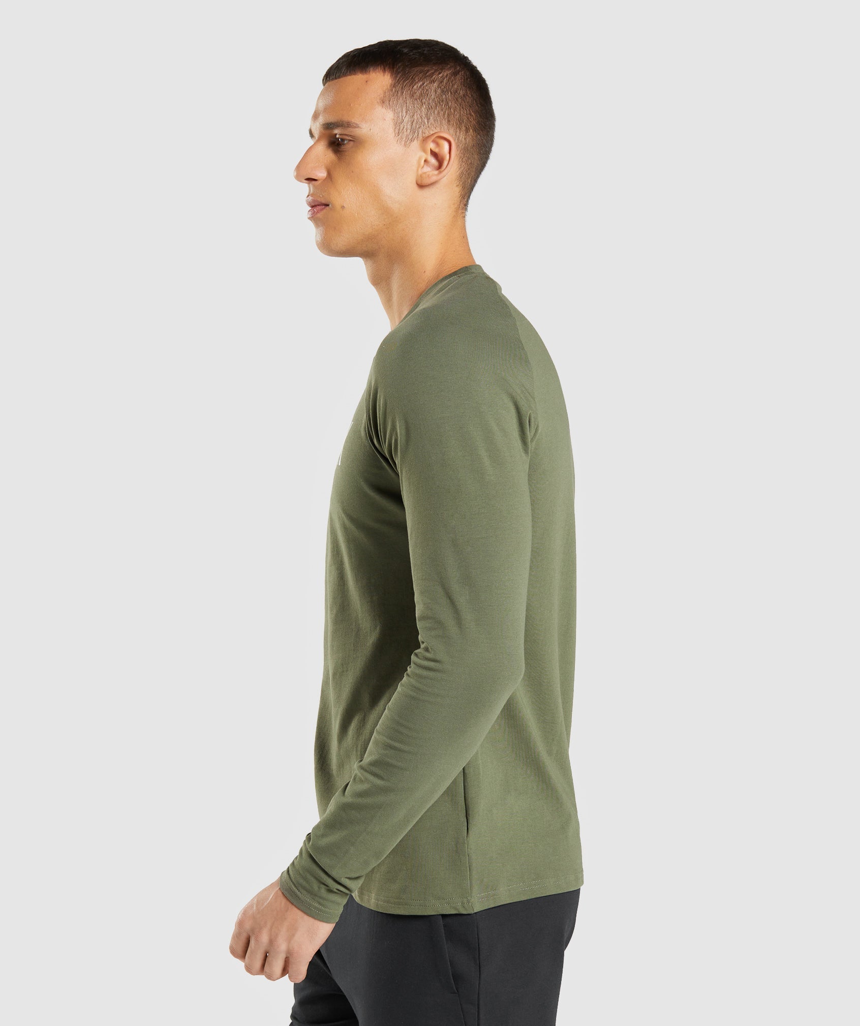 Apollo Long Sleeve T-Shirt in Core Olive - view 4