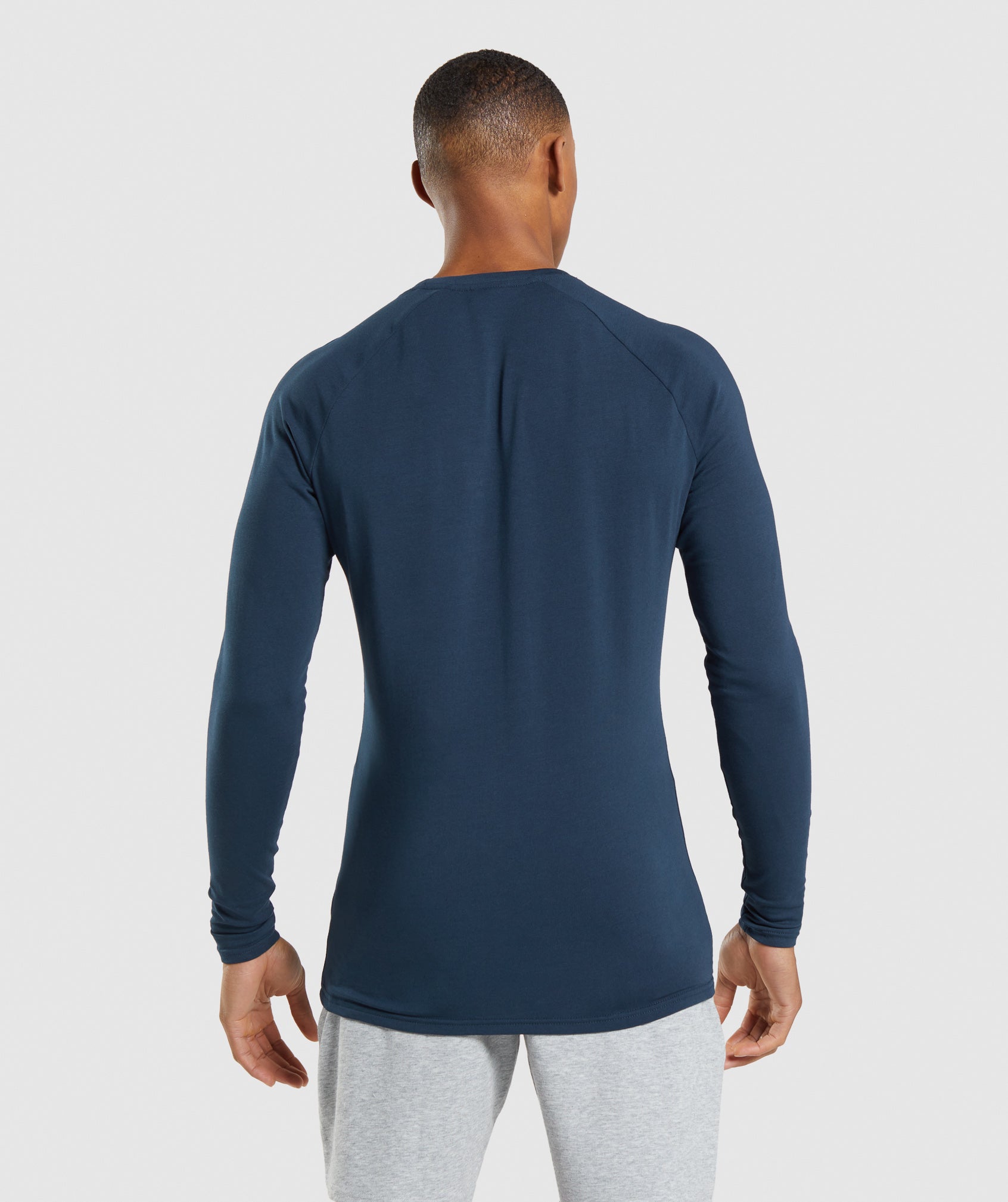 Apollo Long Sleeve T-Shirt in Navy - view 3