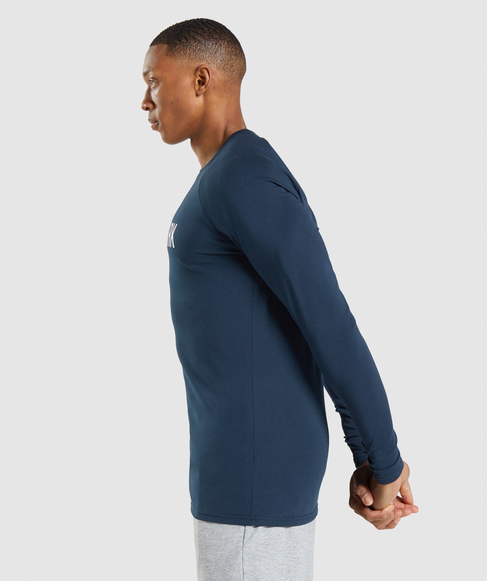Apollo Long Sleeve T-Shirt in Navy - view 4