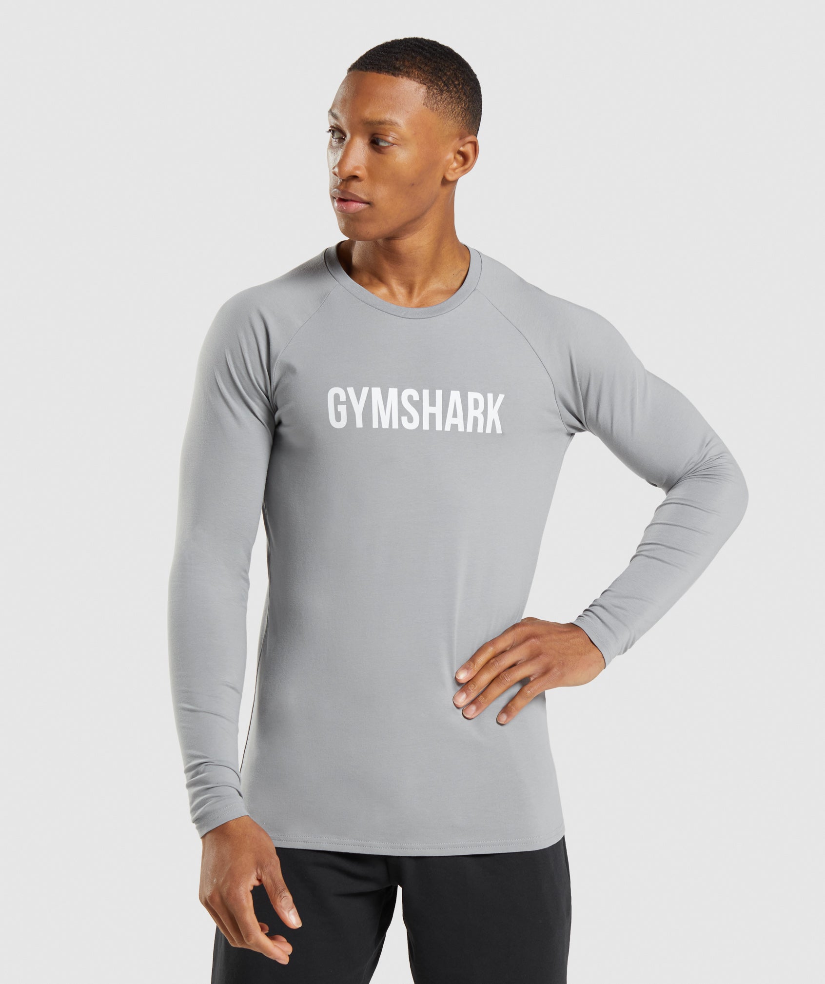 Apollo Long Sleeve T-Shirt in Smokey Grey - view 1