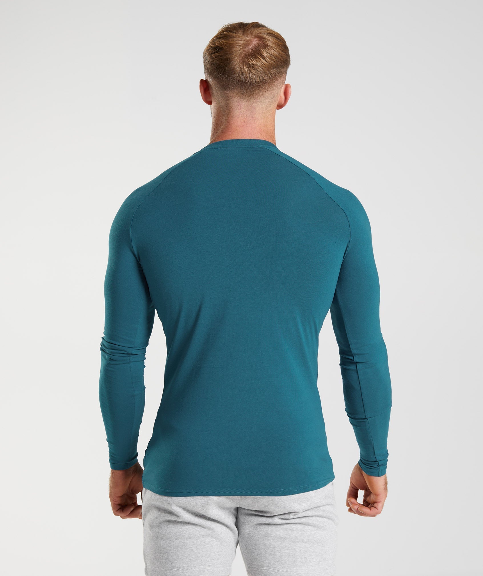 Apollo Long Sleeve T-Shirt in Atlantic Blue - view 2