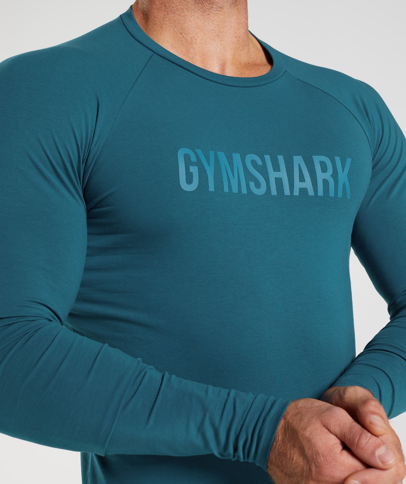 GYMSHARK Contemporary M Women T-Shirt Blue Stretch Short Sleeved