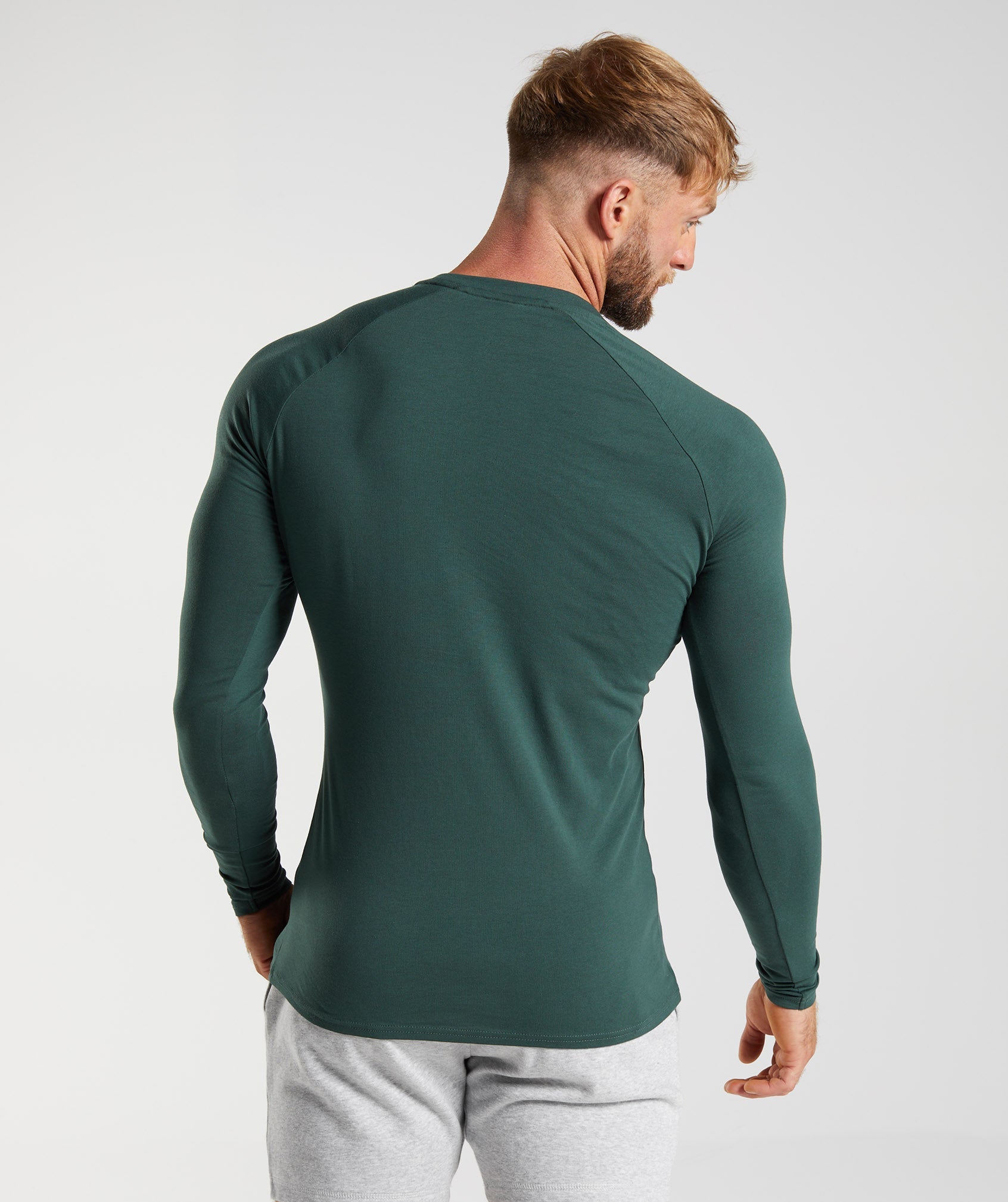 Apollo Long Sleeve T-Shirt in Obsidian Green - view 2