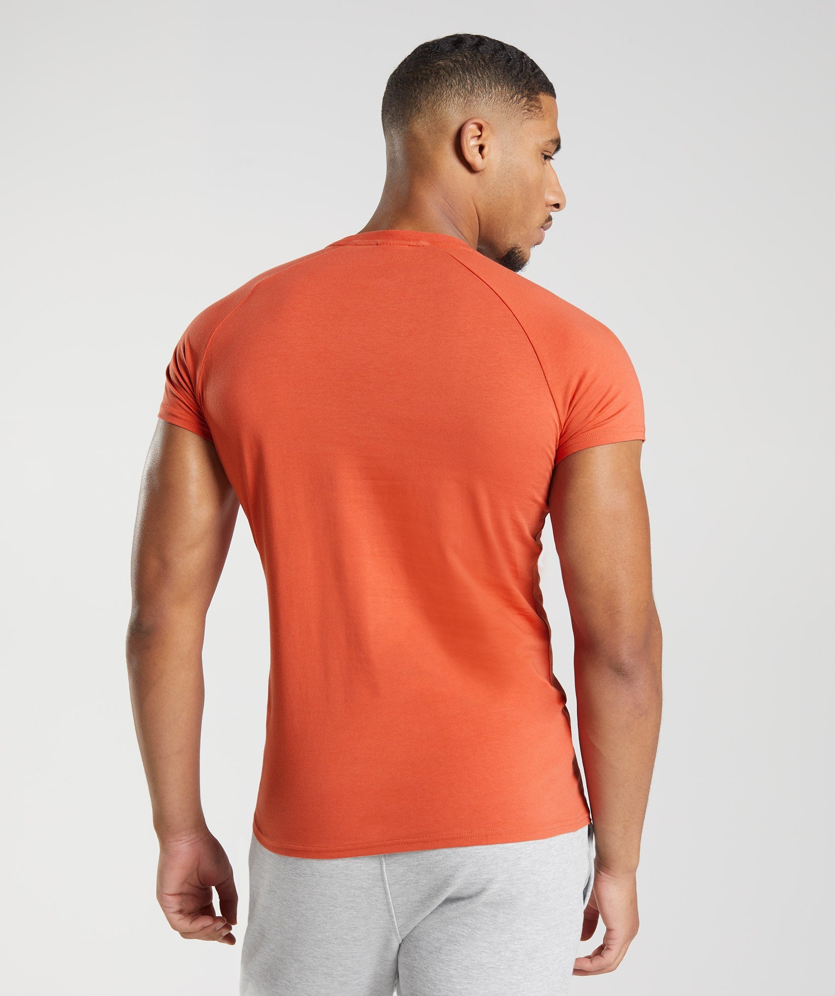 GYMSHARK Veer Red T-shirt for Men