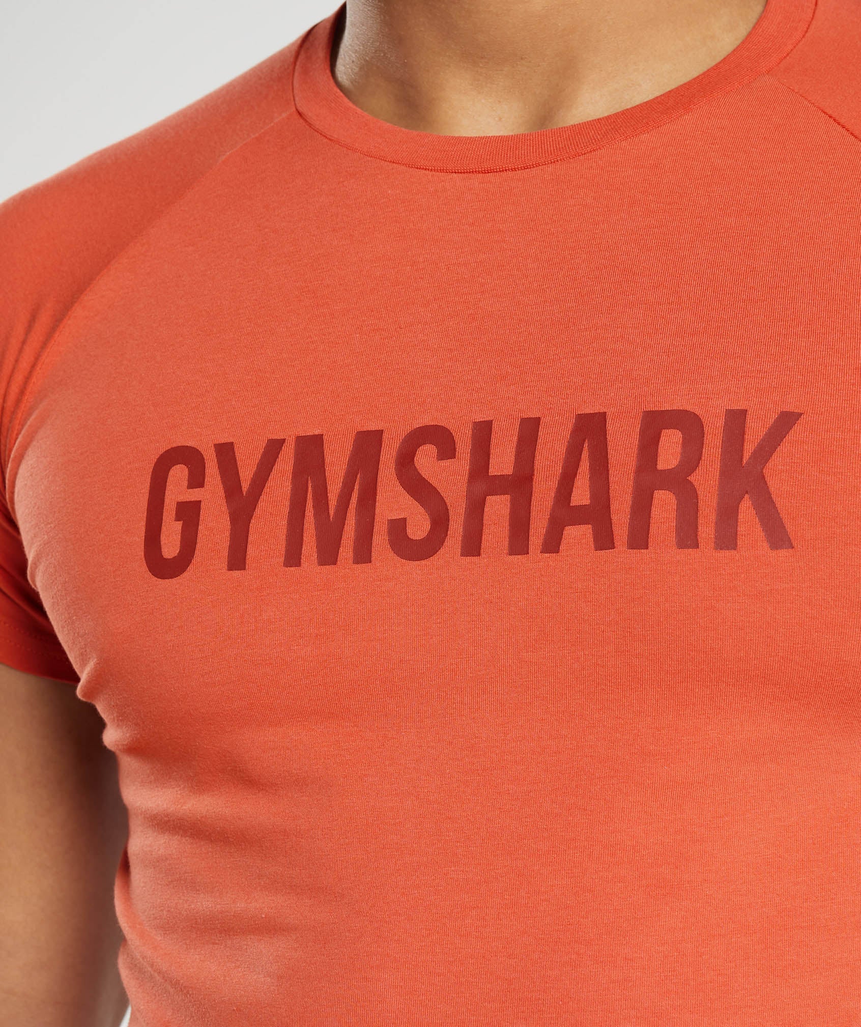 Gymshark Men's Size XL Red Cotton Athletic Graphic Logo T-Shirt