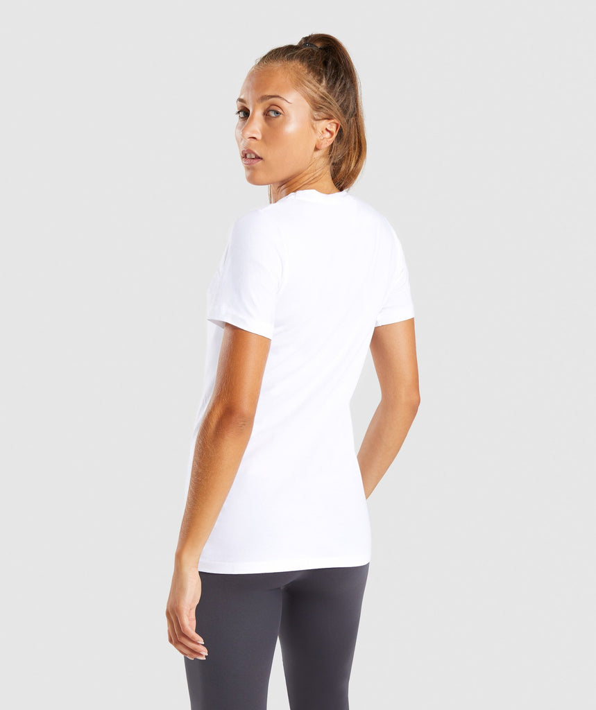 Gymshark Apollo T-Shirt 2.0 - White/Citrus Yellow 2