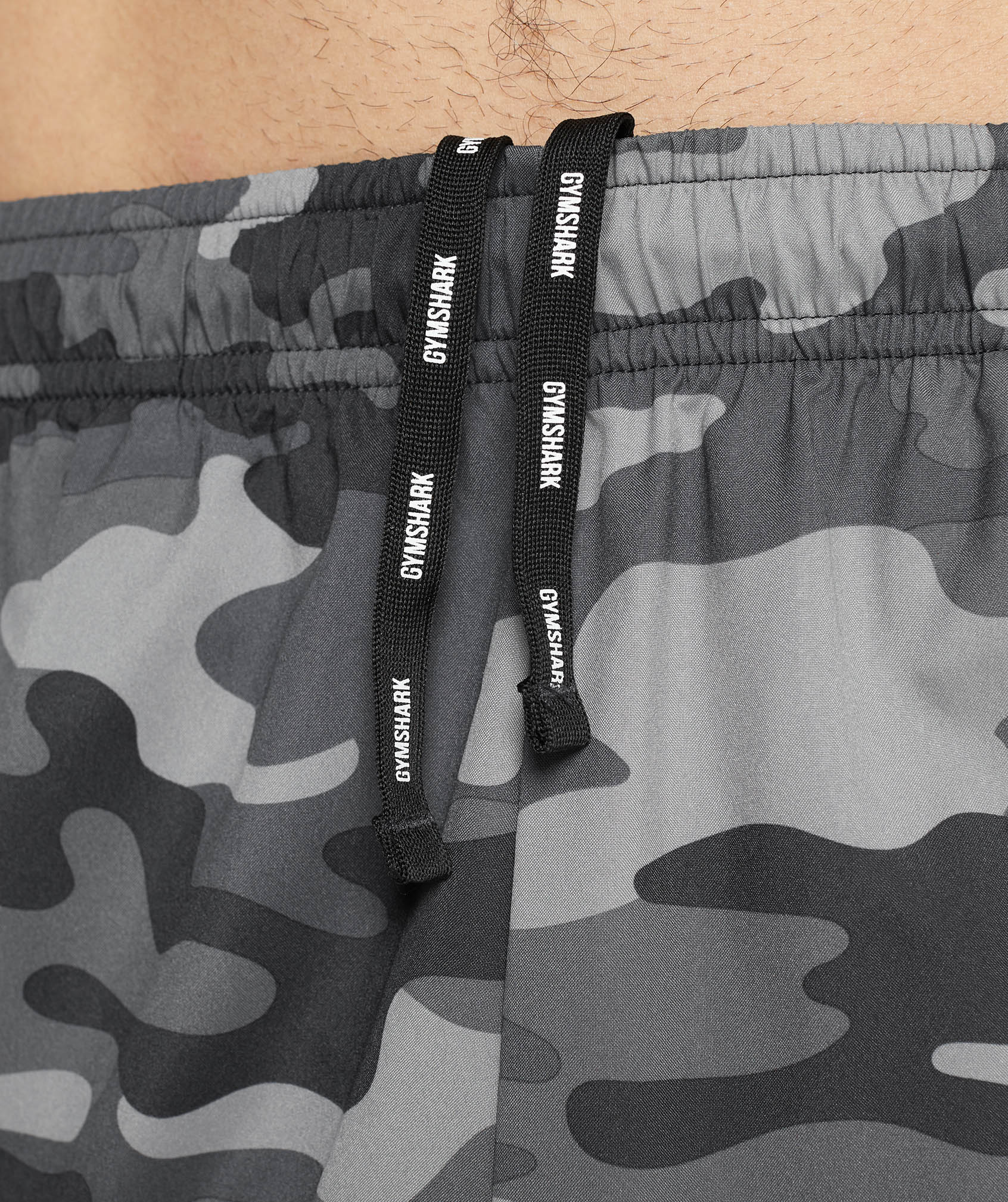 Gymshark Arrival 5 Shorts - Light Grey Print