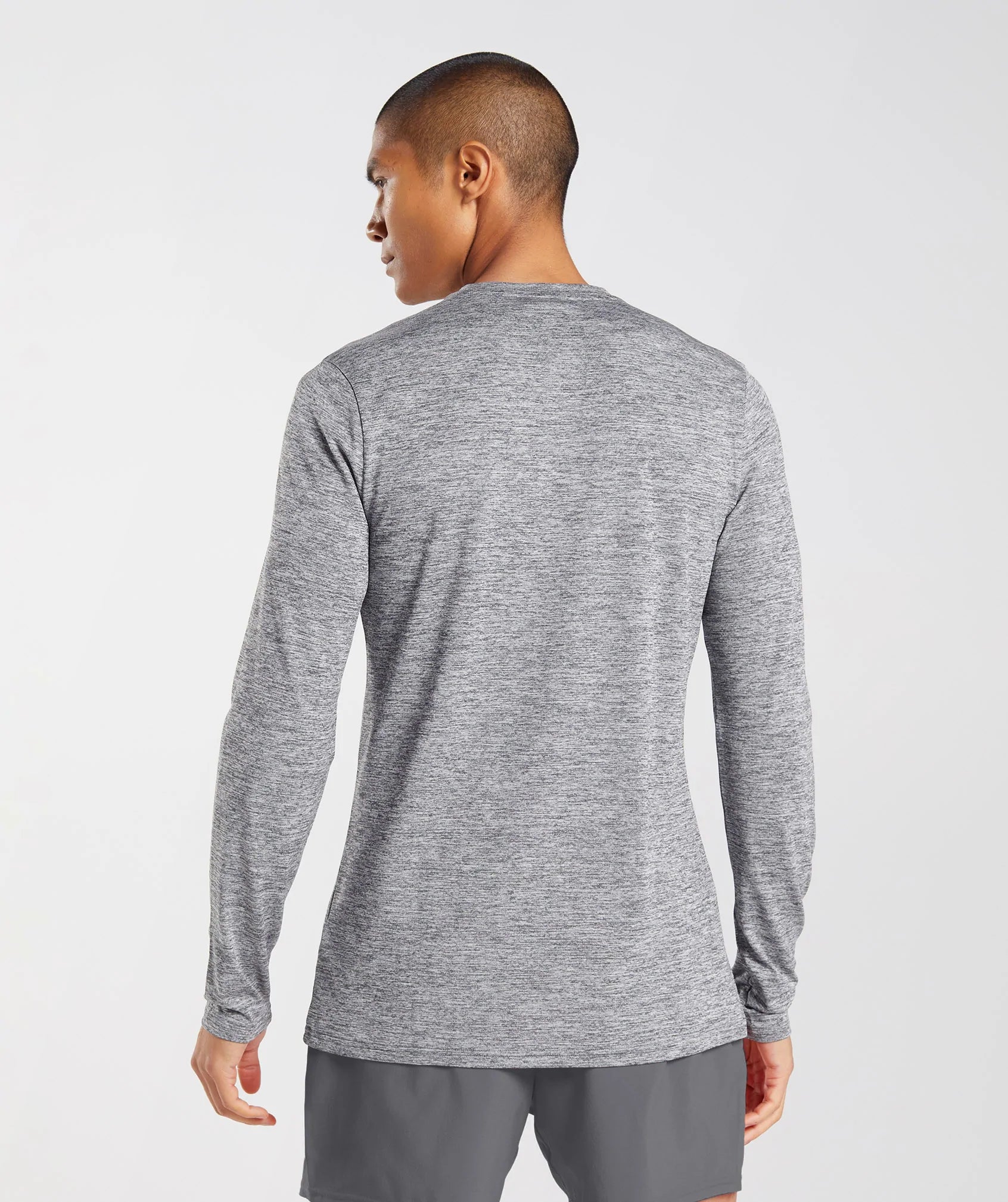 Gymshark Apollo Long Sleeve T-Shirt - Light Grey Marl