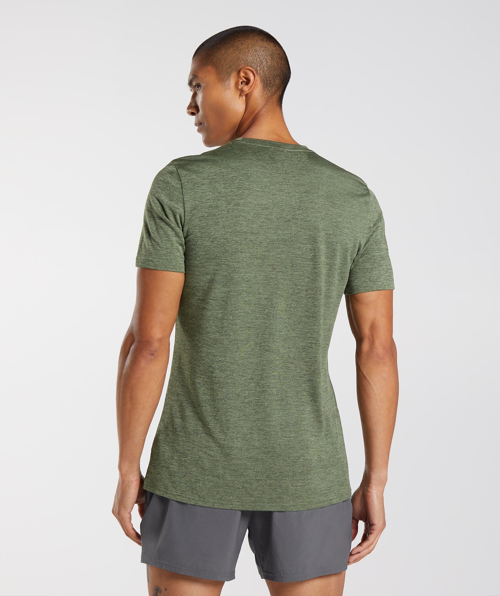 Arrival Marl T-Shirt in Core Olive/Kalamata Olive Marl - view 2