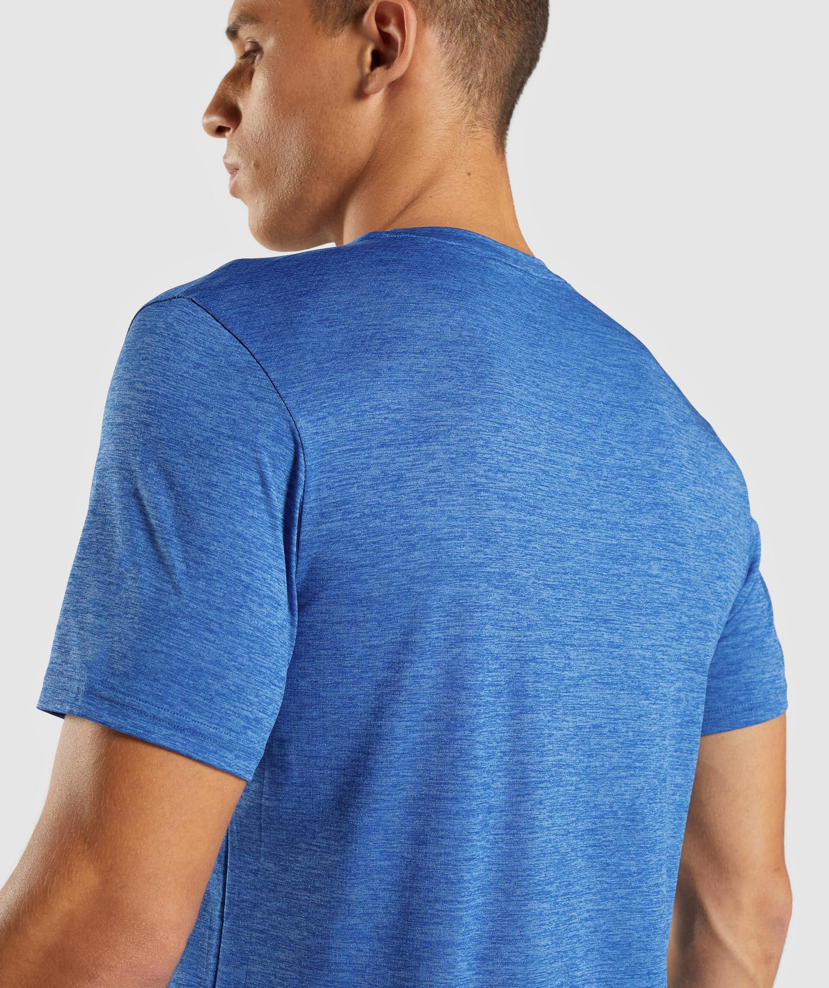 Arrival Marl T-Shirt in Athletic Blue/Javelin Blue Marl - view 6