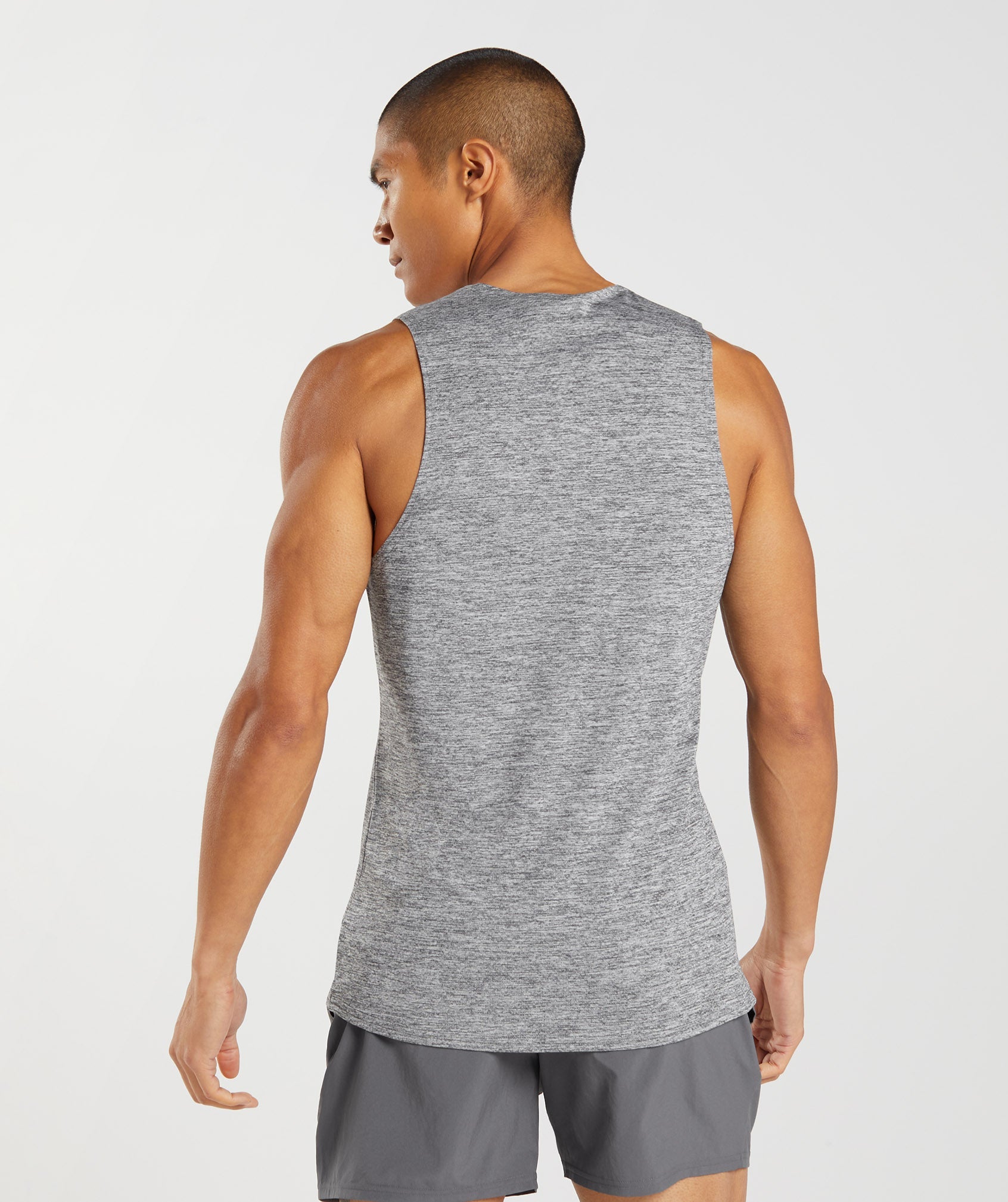 Gymshark Sport Seamless Tank - Black/Silhouette Grey