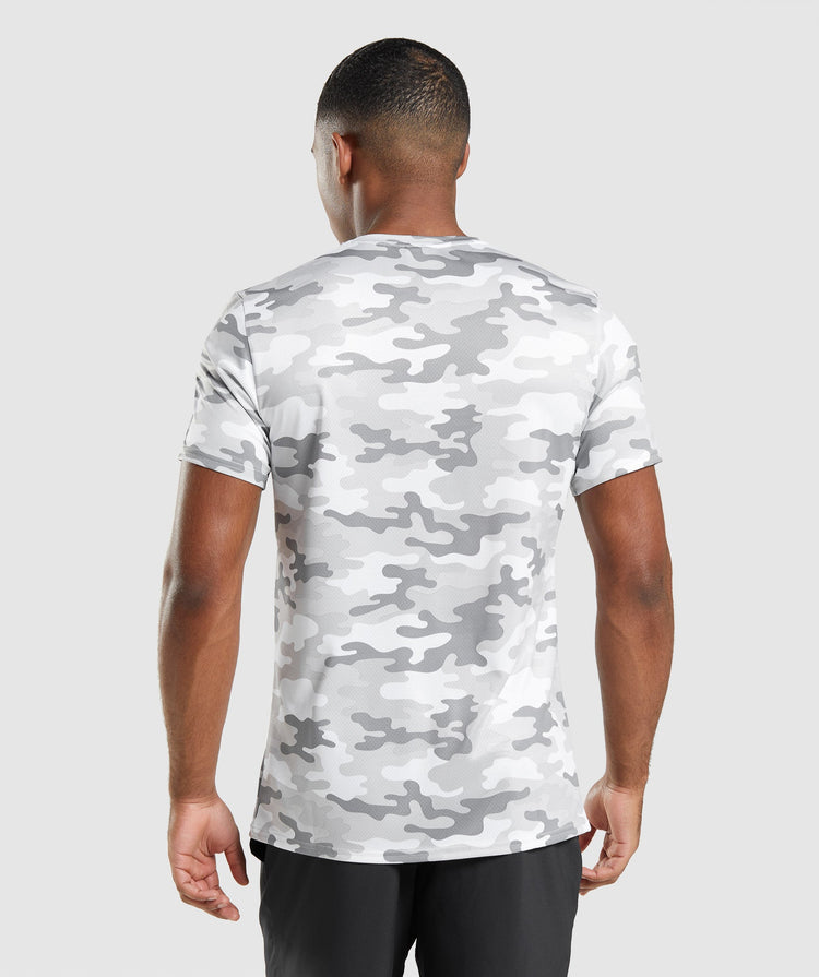 Gymshark T-Shirt - Light Grey Camo | Gymshark