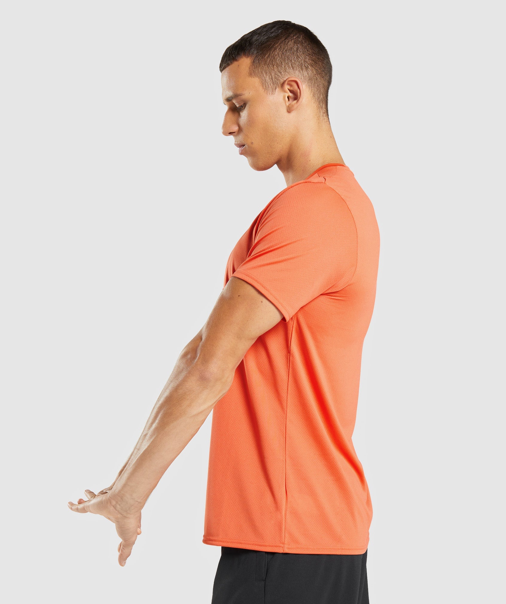 Gymshark Arrival Marl T-Shirt - Ignite Orange/Ombre Orange Marl