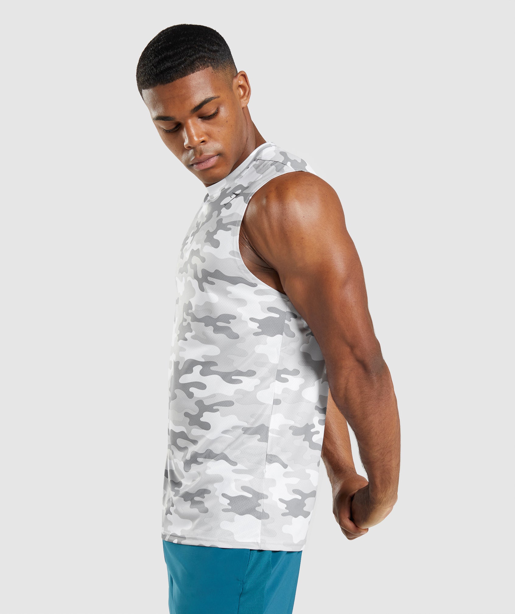 Arrival Sleeveless T-Shirt in Light Grey Print - view 2