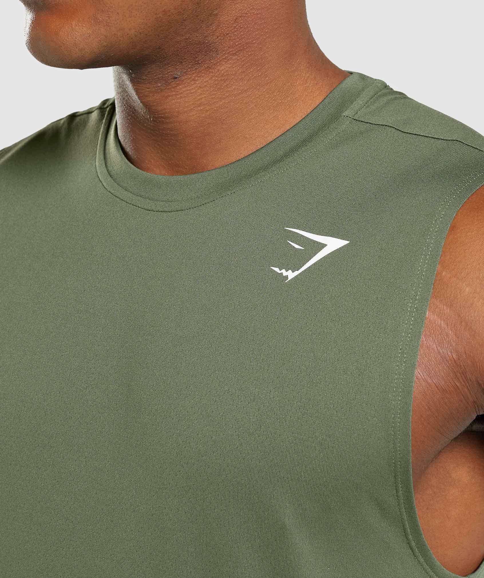 Arrival Sleeveless T-Shirt in Core Olive - view 5