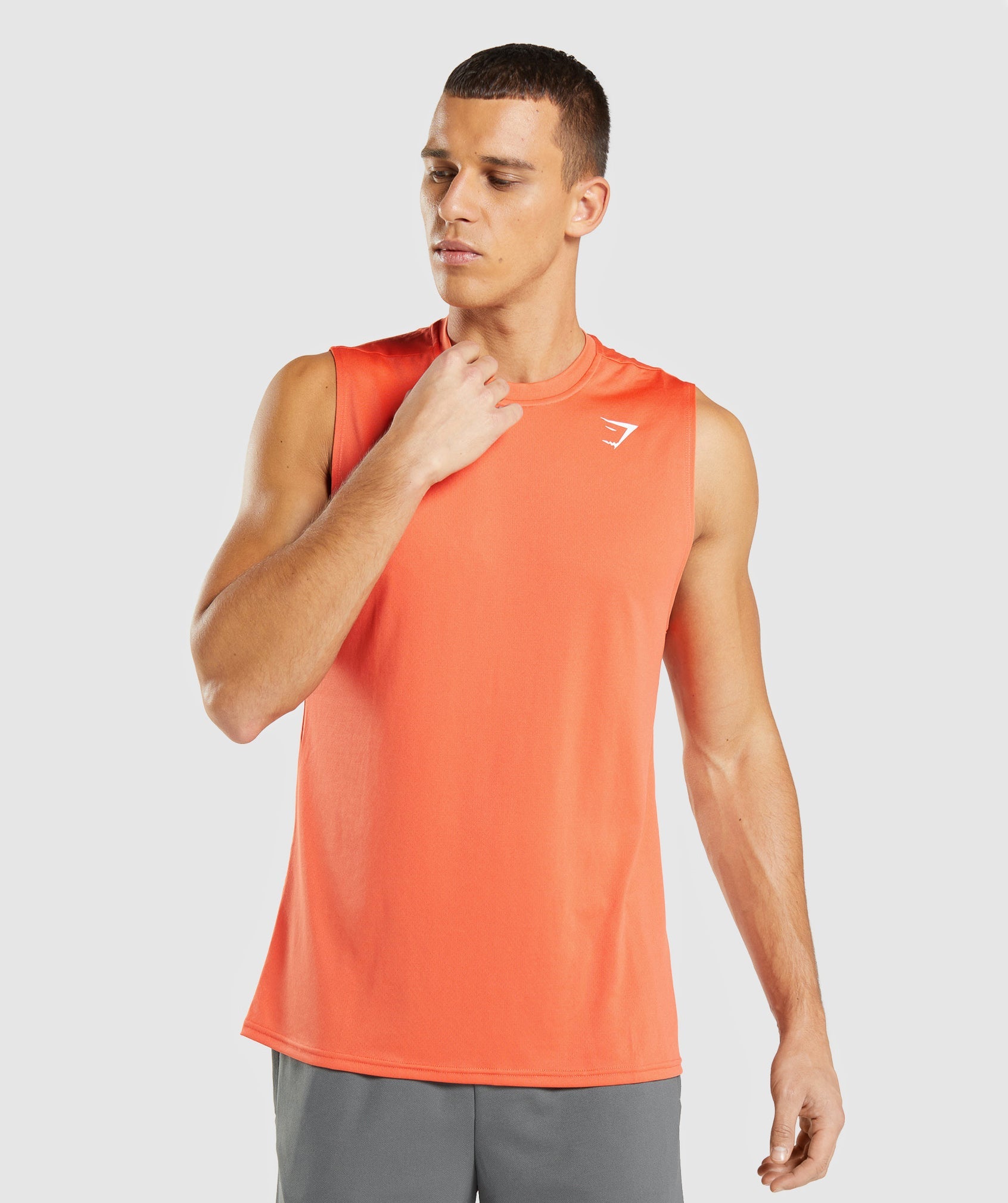 Arrival Sleeveless T-Shirt in Papaya Orange - view 1