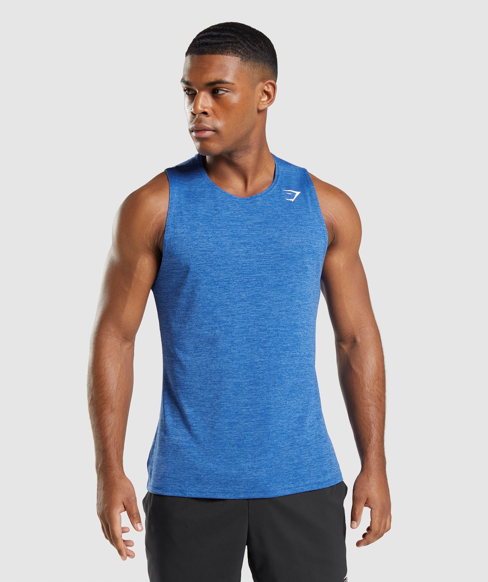 Arrival Slim Marl Tank in Athletic Blue/Javelin Blue Marl - view 1