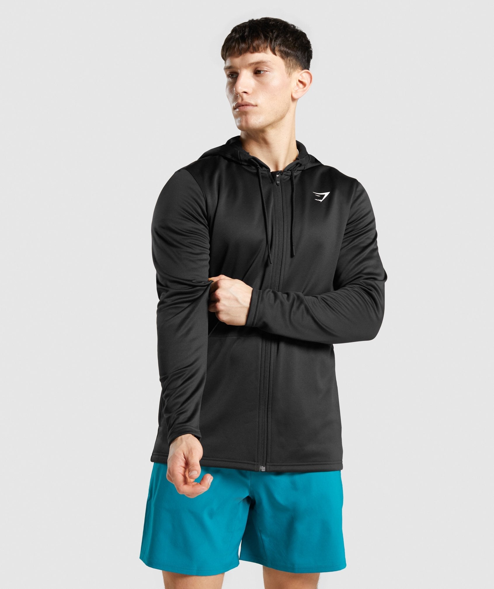 Arrival Zip Up Hoodie in Black - view 1