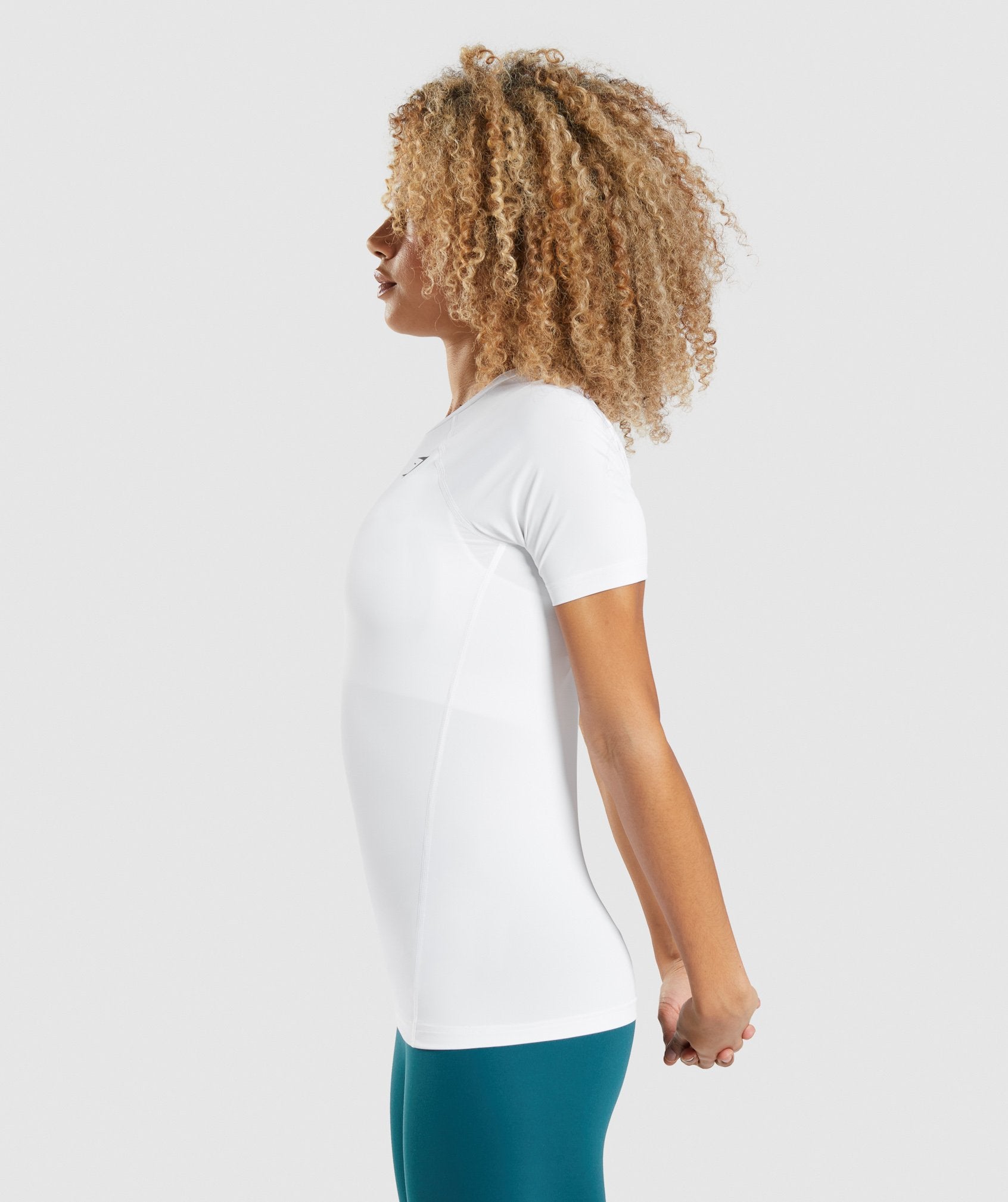 Training Baselayer T-Shirt in White - view 3