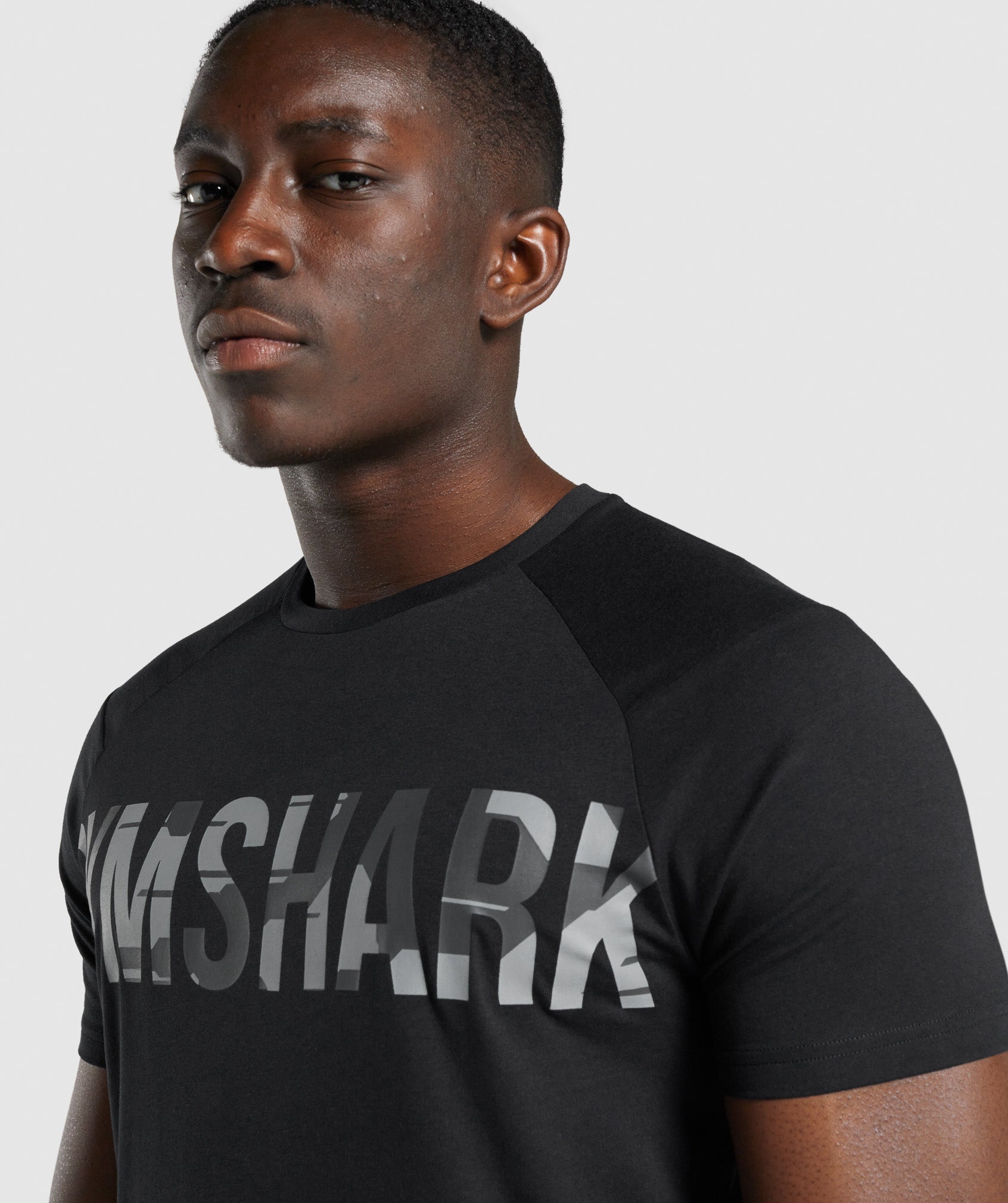 T-Shirts & Hauts Gymshark  Bold Crew - Black Black Homme