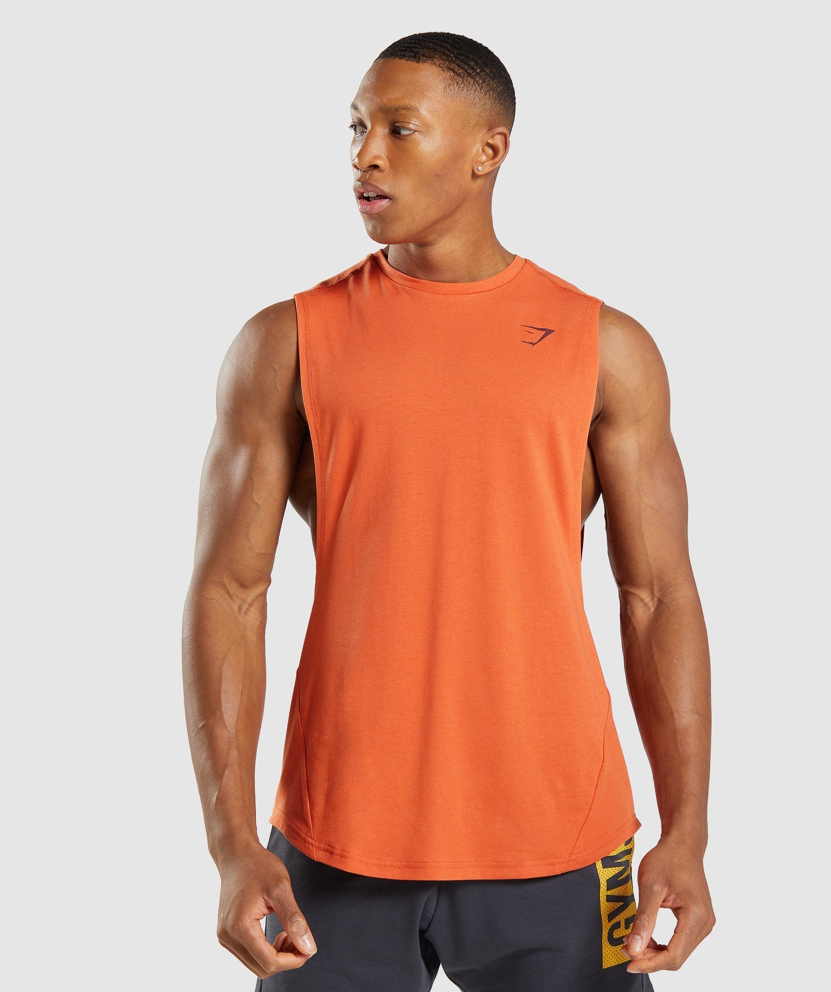 Bold Drop Arm Tank in Clay Orange - view 2