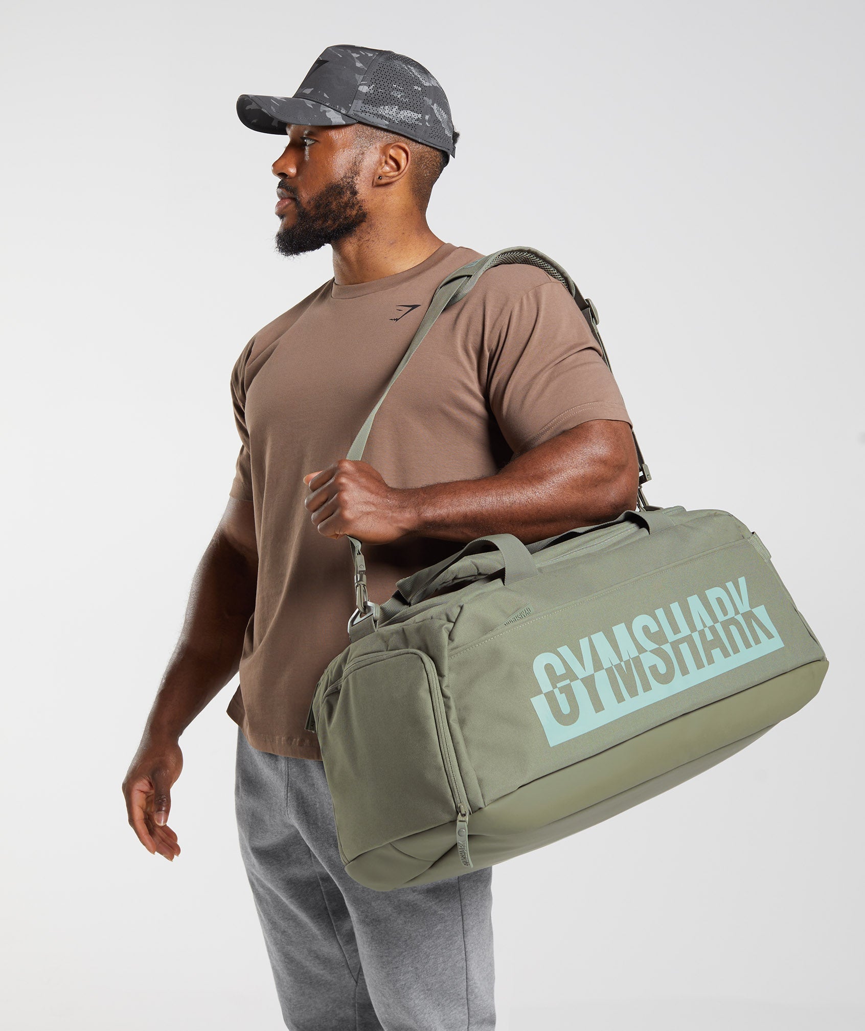 Bold Gym Bag in Dusty Olive - view 2