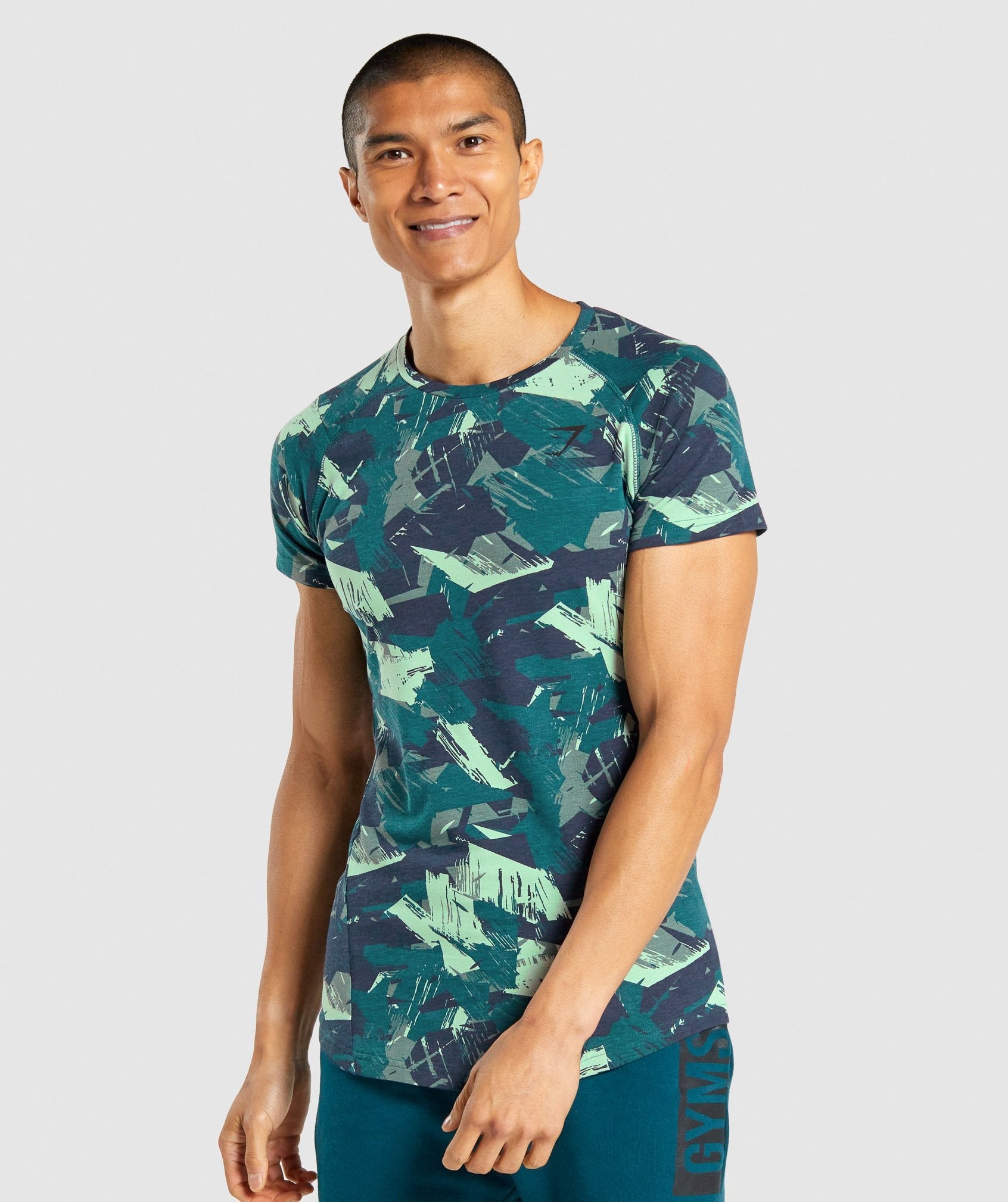 Bold T-Shirt in Green Print - view 1