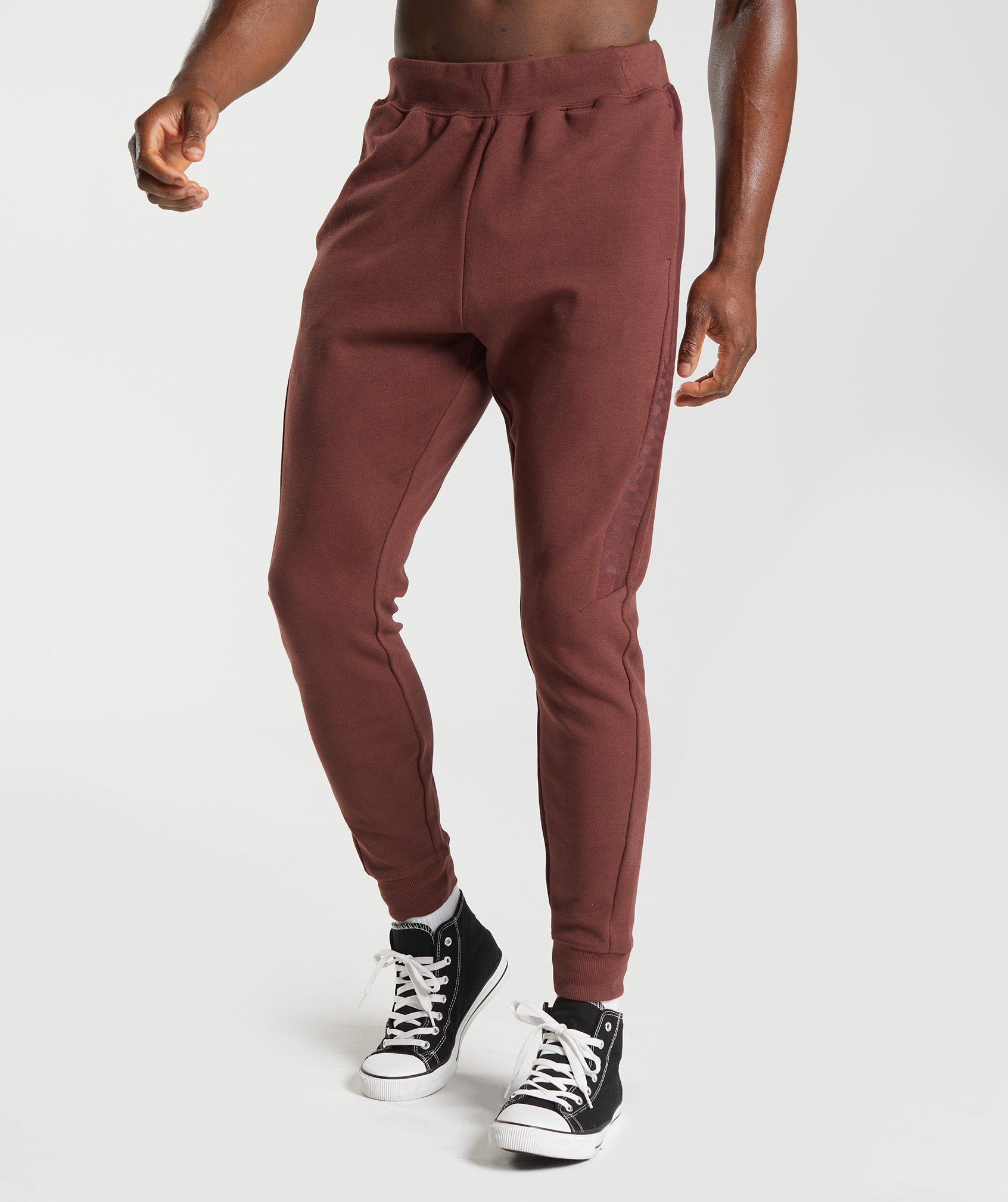 Bold React Joggers in Cherry Brown - view 1