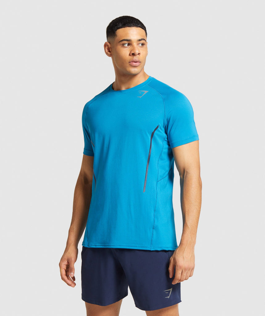 Gymshark Contemporary T-Shirt - Light Blue | Gymshark