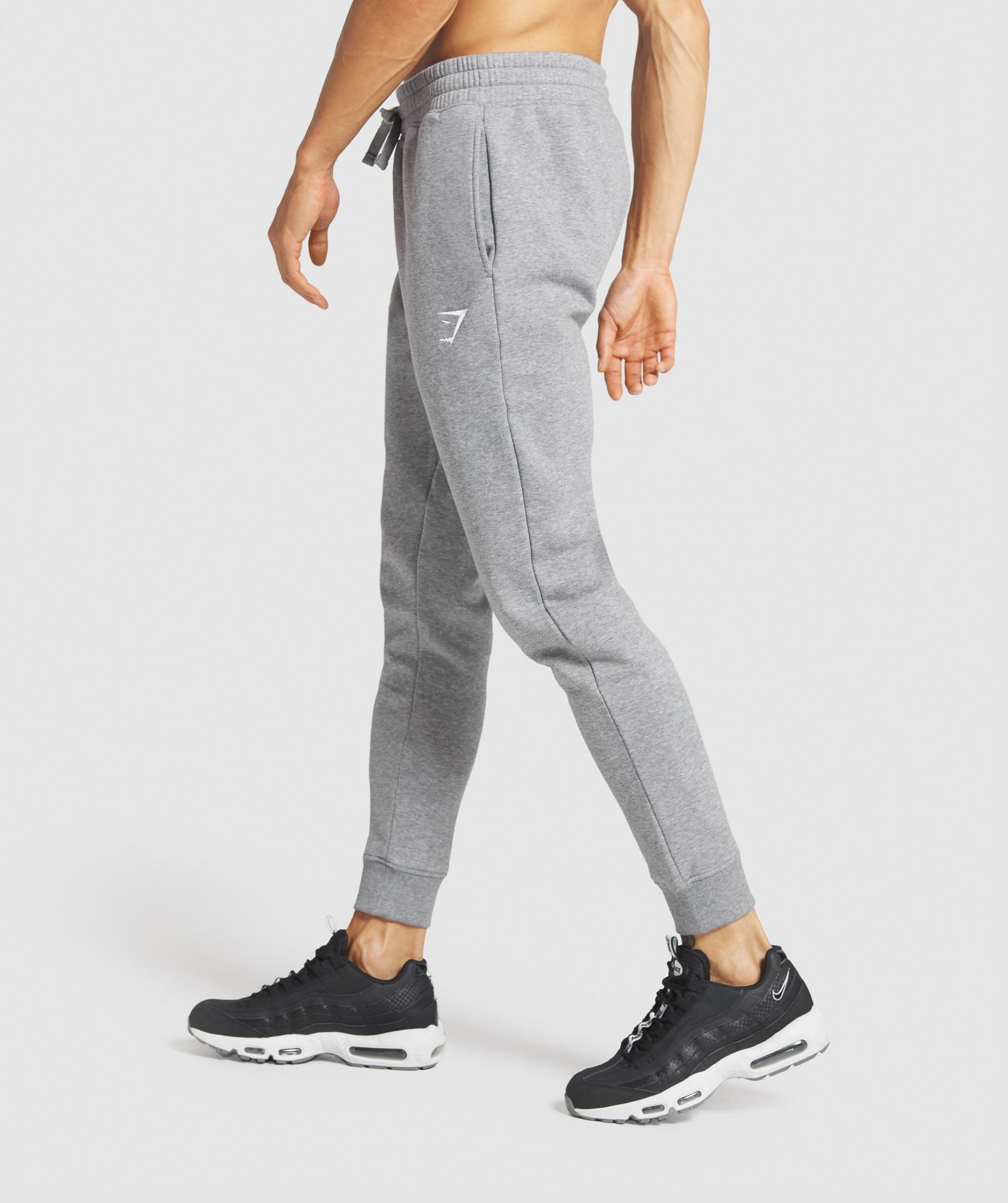 Gymshark Crest Joggers - Charcoal Marl | Gymshark