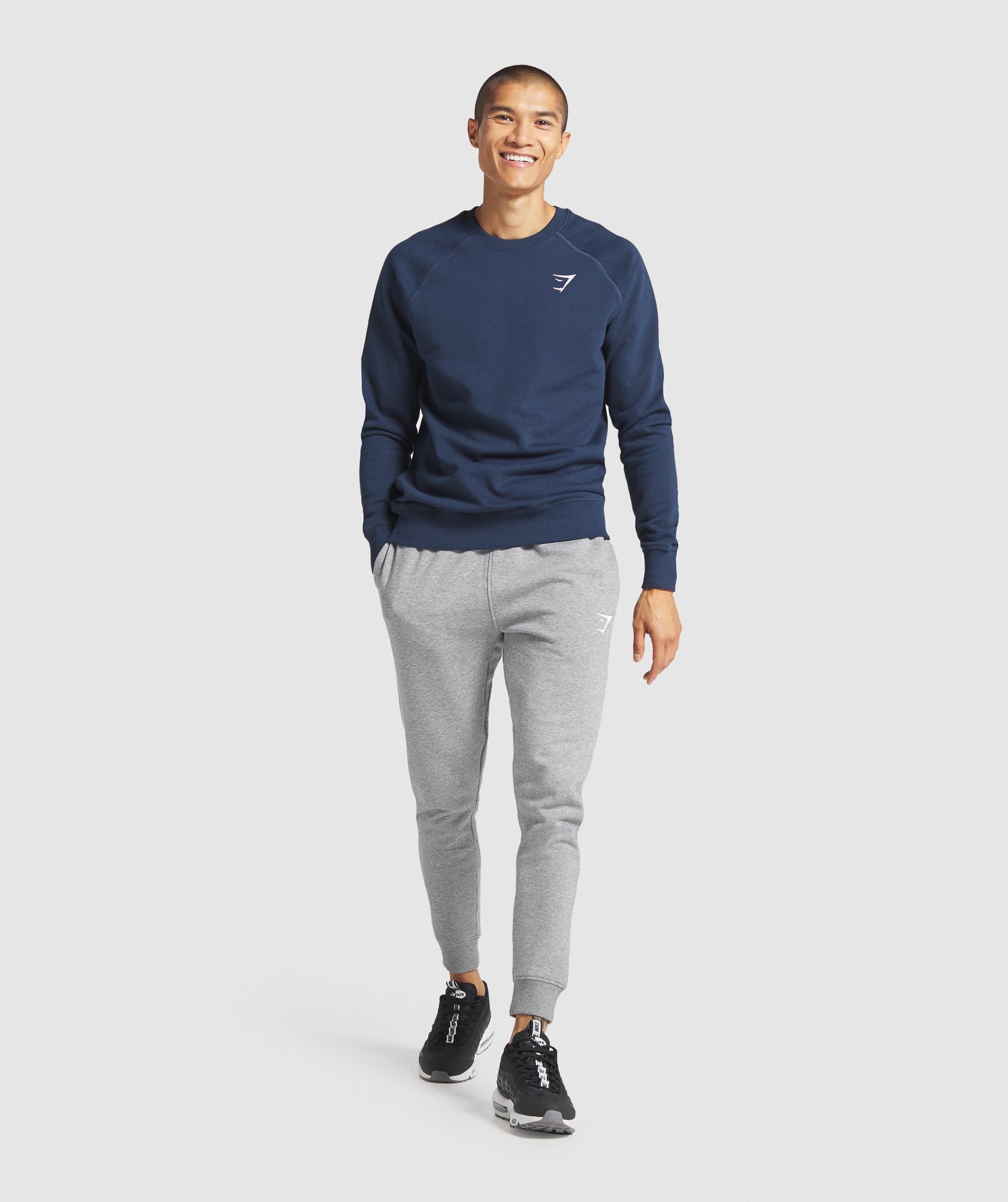 Gymshark Crest Joggers - Navy