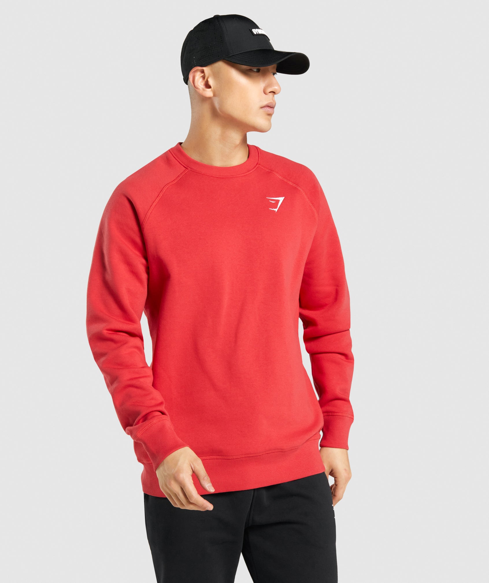Crest Sweatshirt in Red - view 1