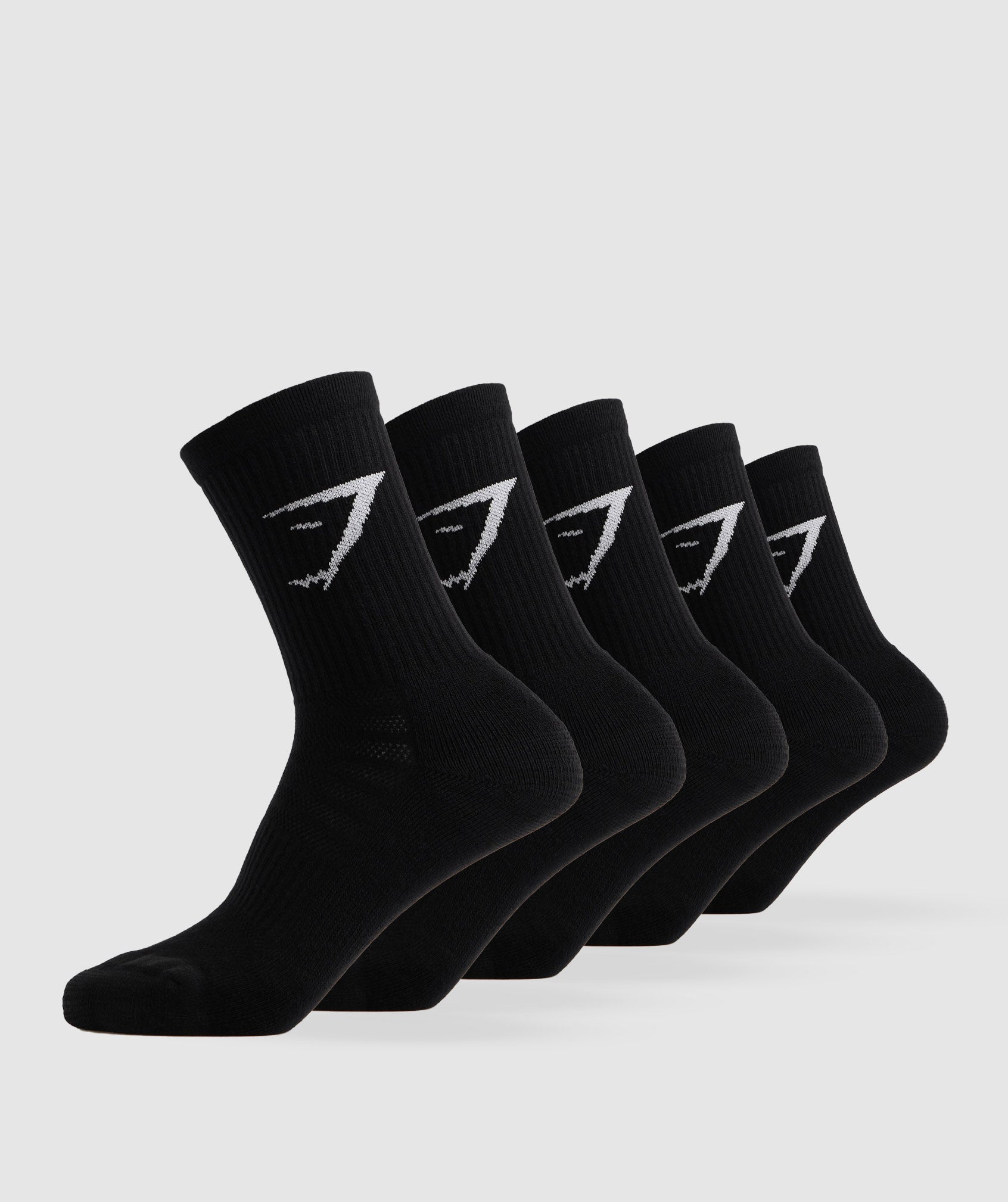 Gymshark Premium Crew Sock 1pk - White/Black