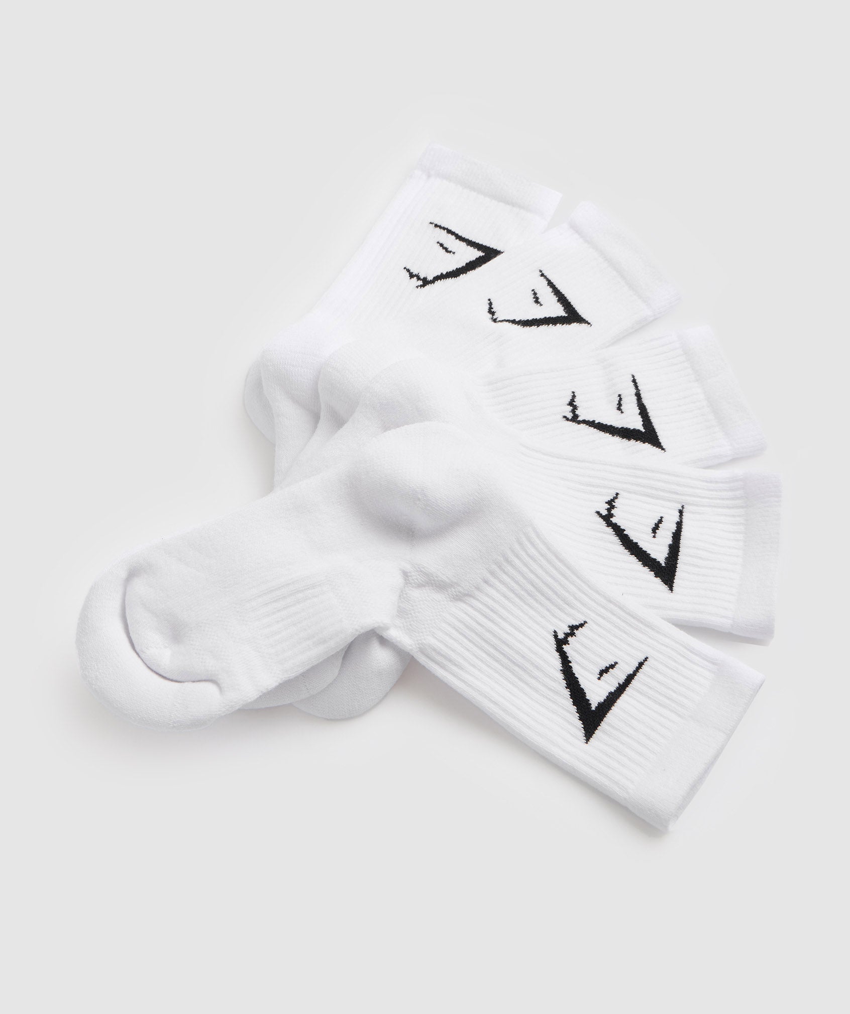 Crew Socks 5pk in White