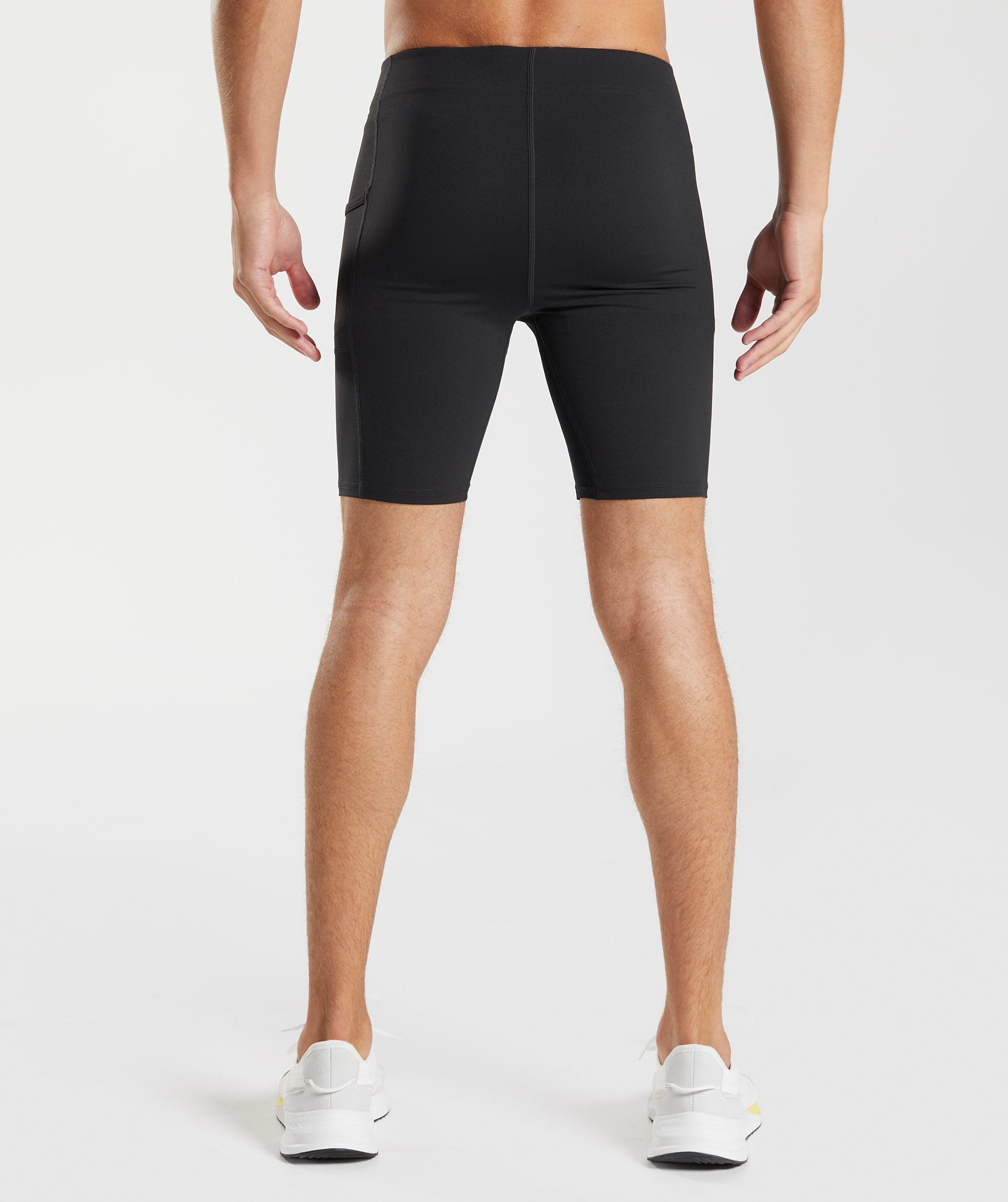 Gymshark Apex Shorts Black Lime Green Spandex Stretchy