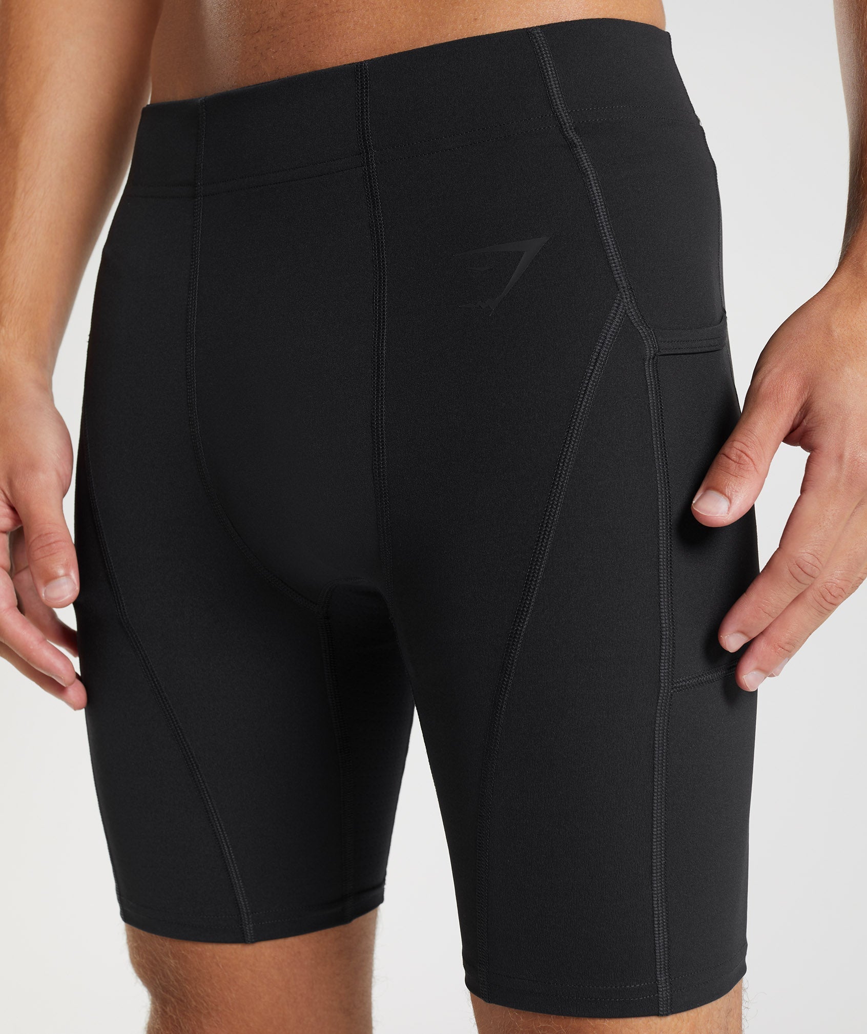 Control Baselayer Shorts in Black - view 5