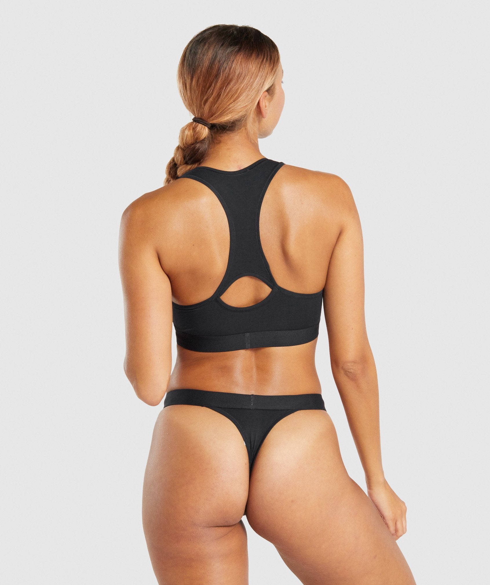 Gymshark Cotton Thong - Black