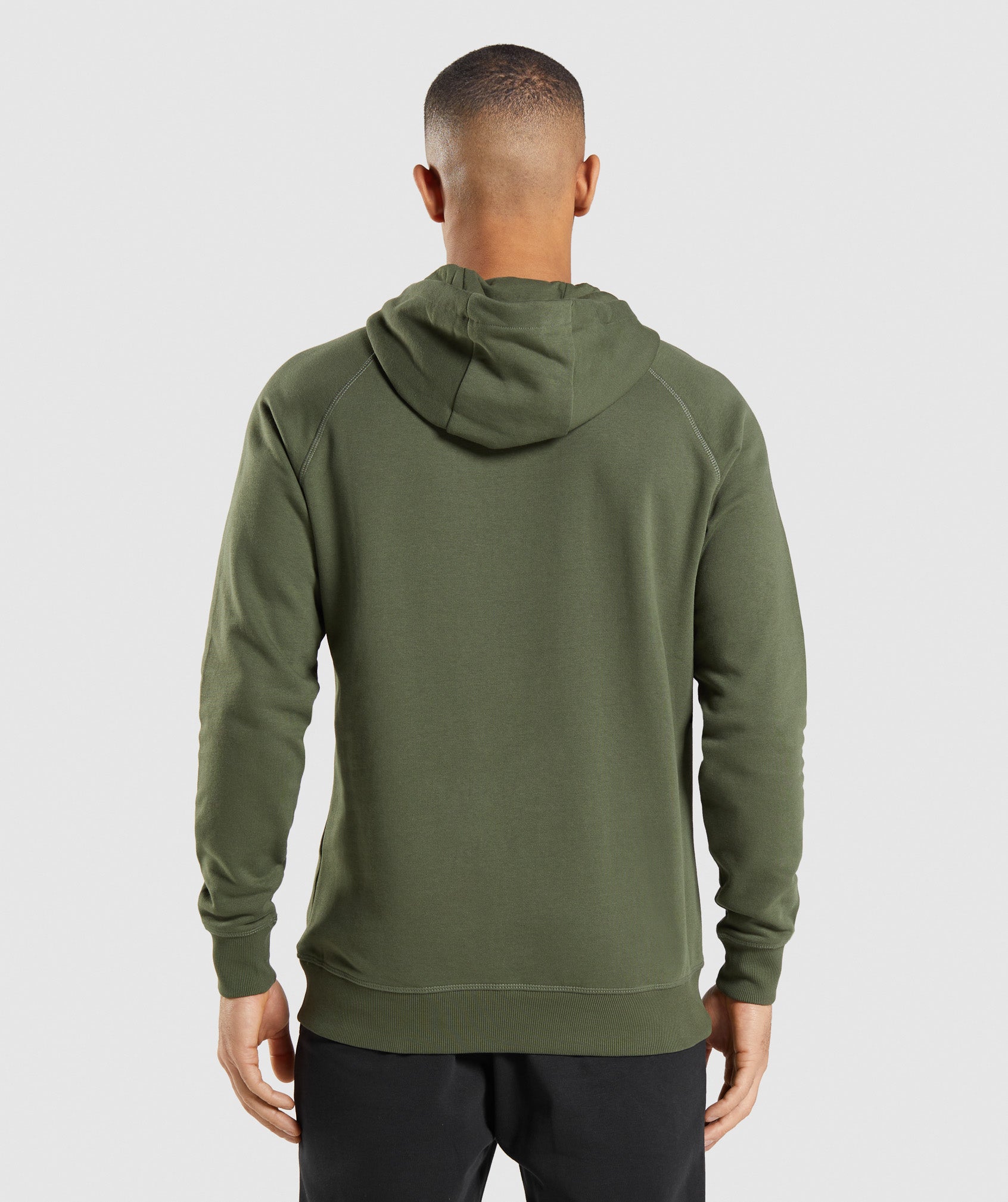 Gymshark Crest Hoodie - Core Olive