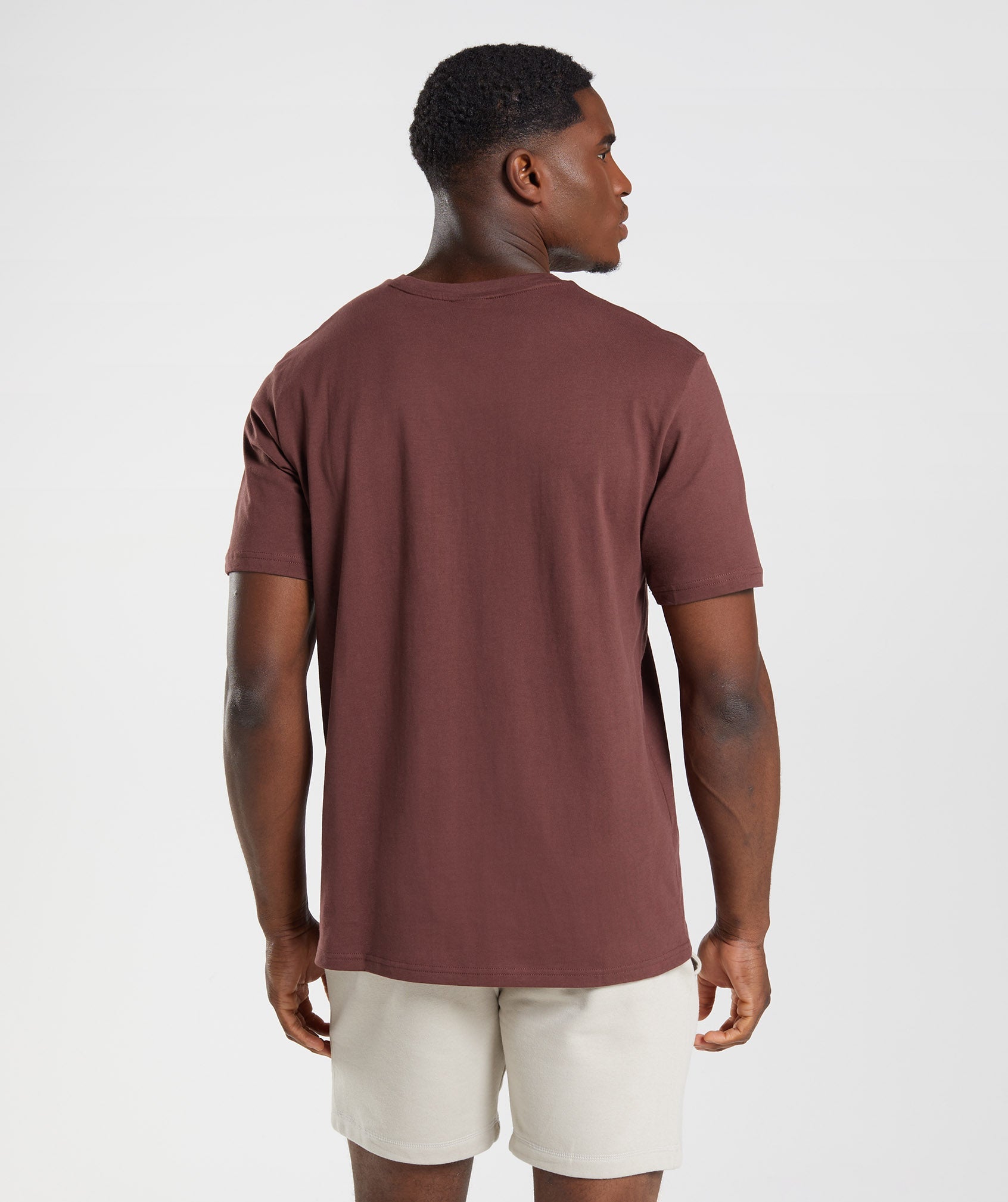 Crest T-Shirt in Cherry Brown - view 2