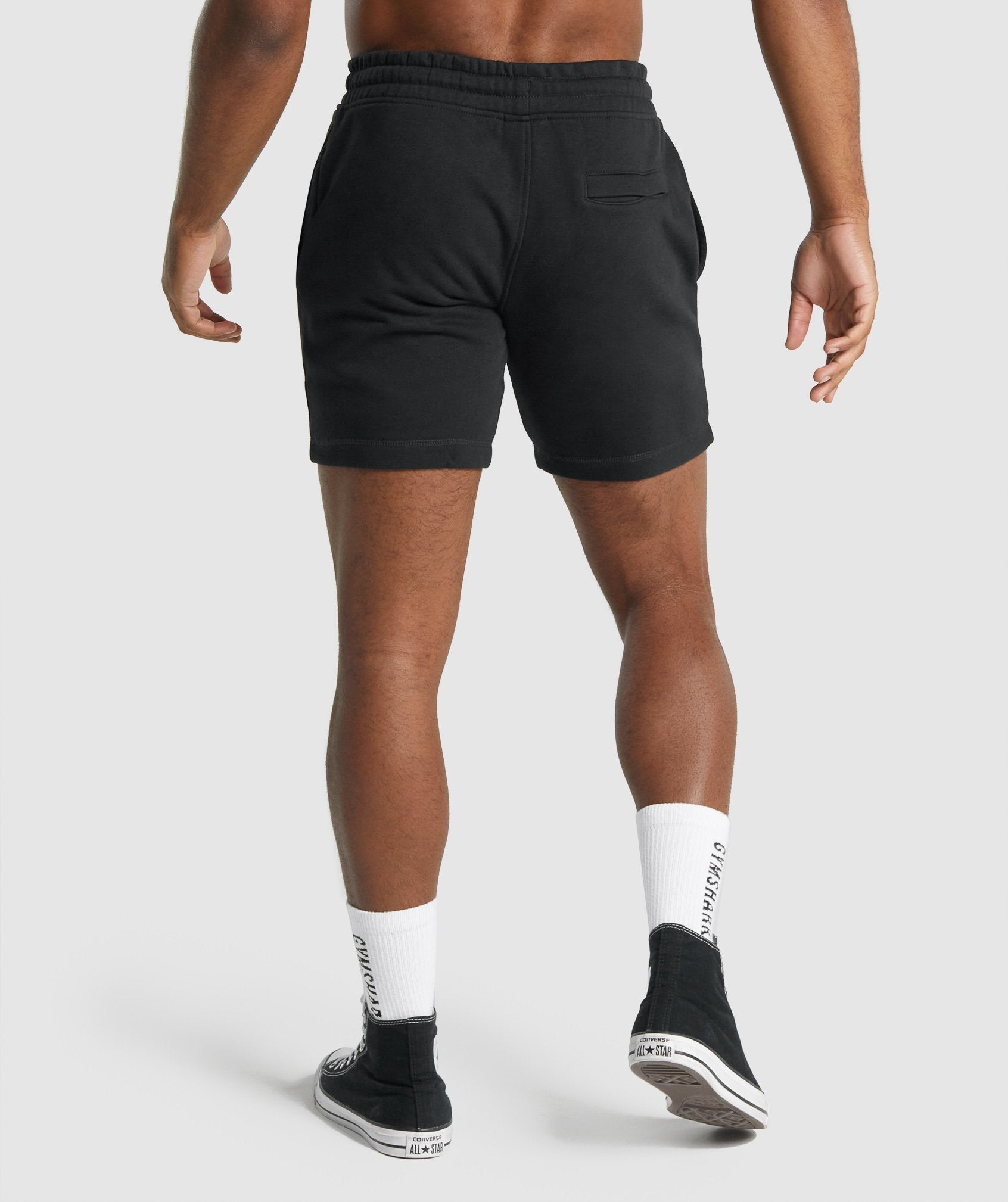 Black Gym Shark Shorts
