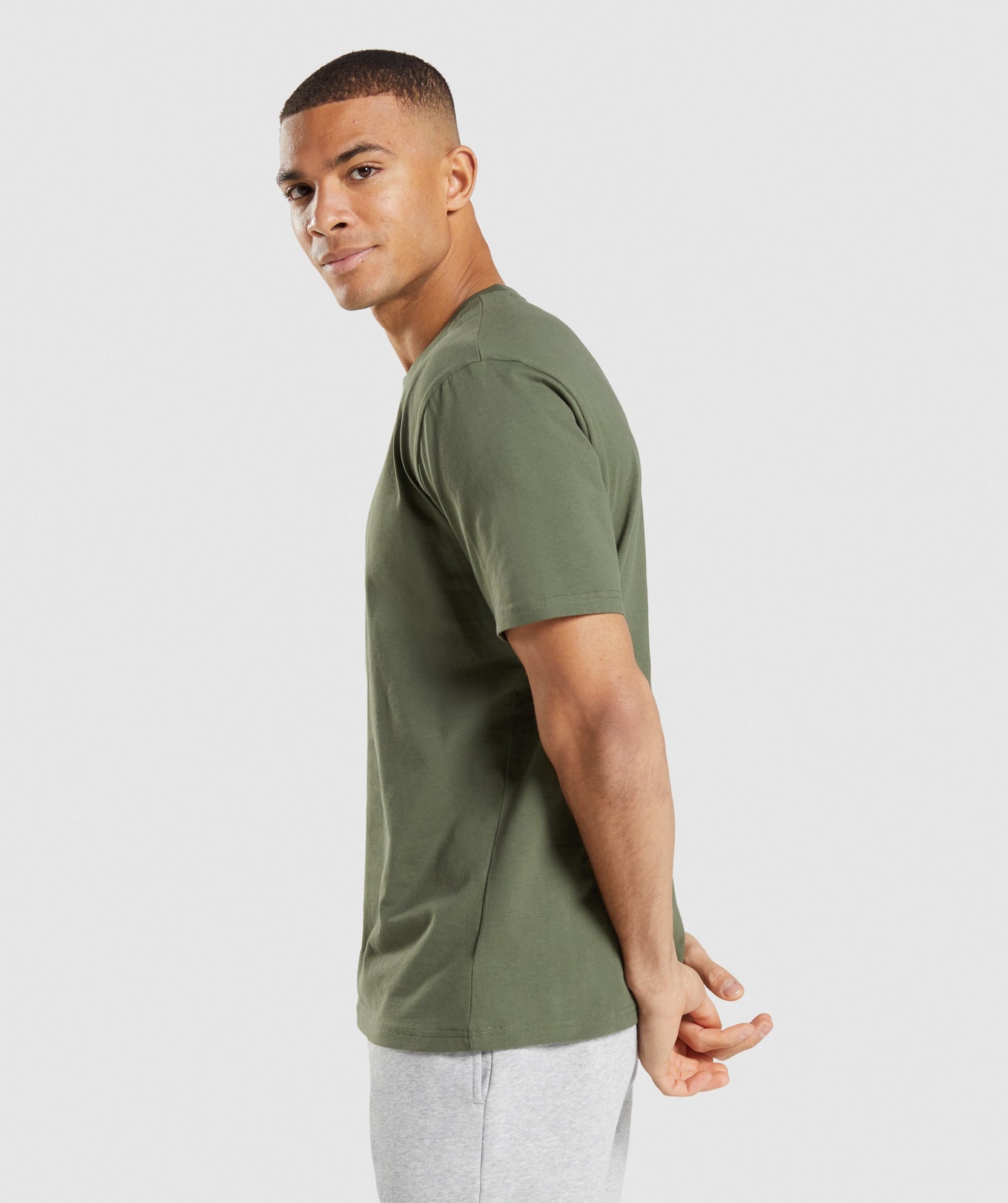 Gymshark Crest T-Shirt - Core Olive | Gymshark